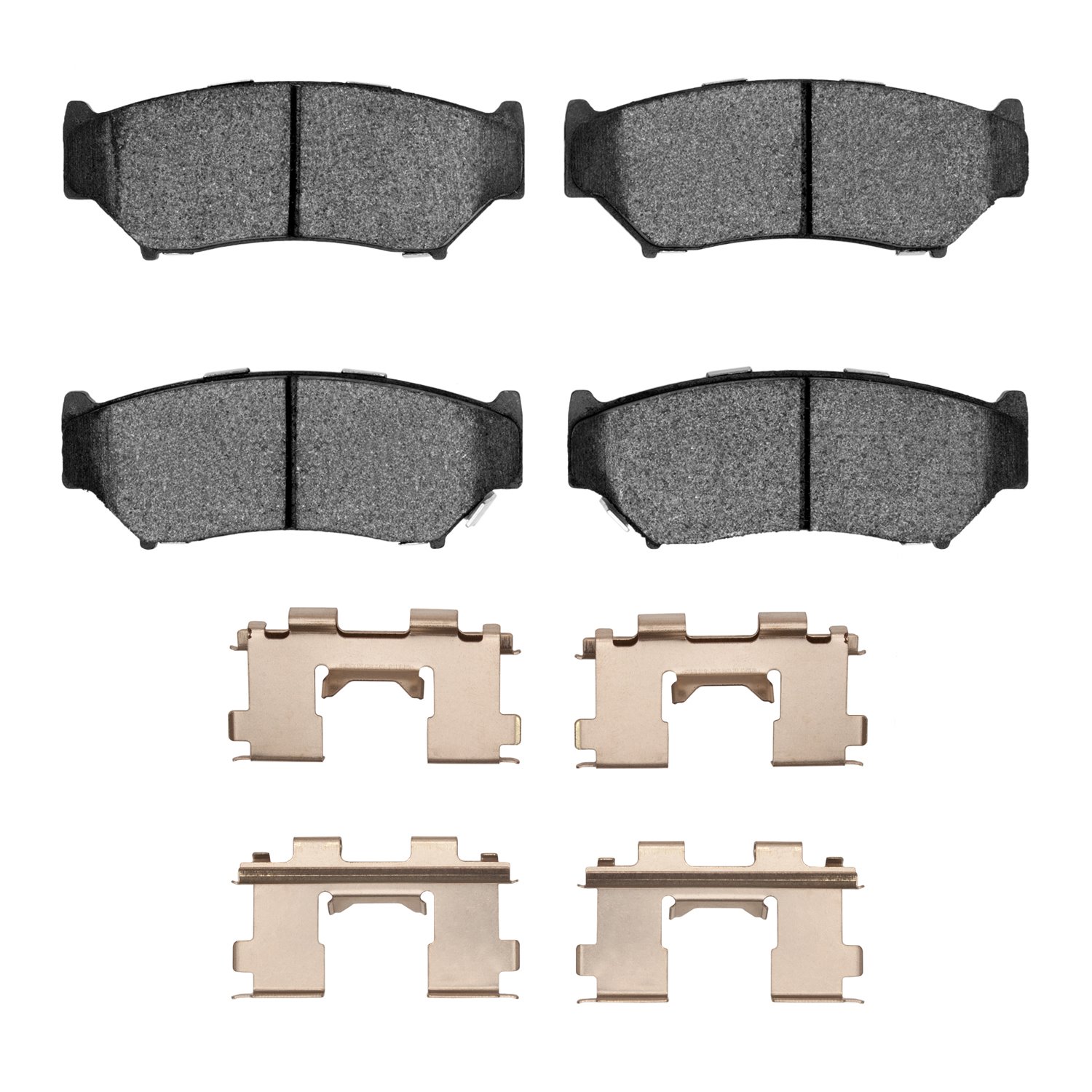 Optimum OE Brake Pads & Hardware Kit, 1998-2004 Fits Multiple Makes/Models, Position: Front
