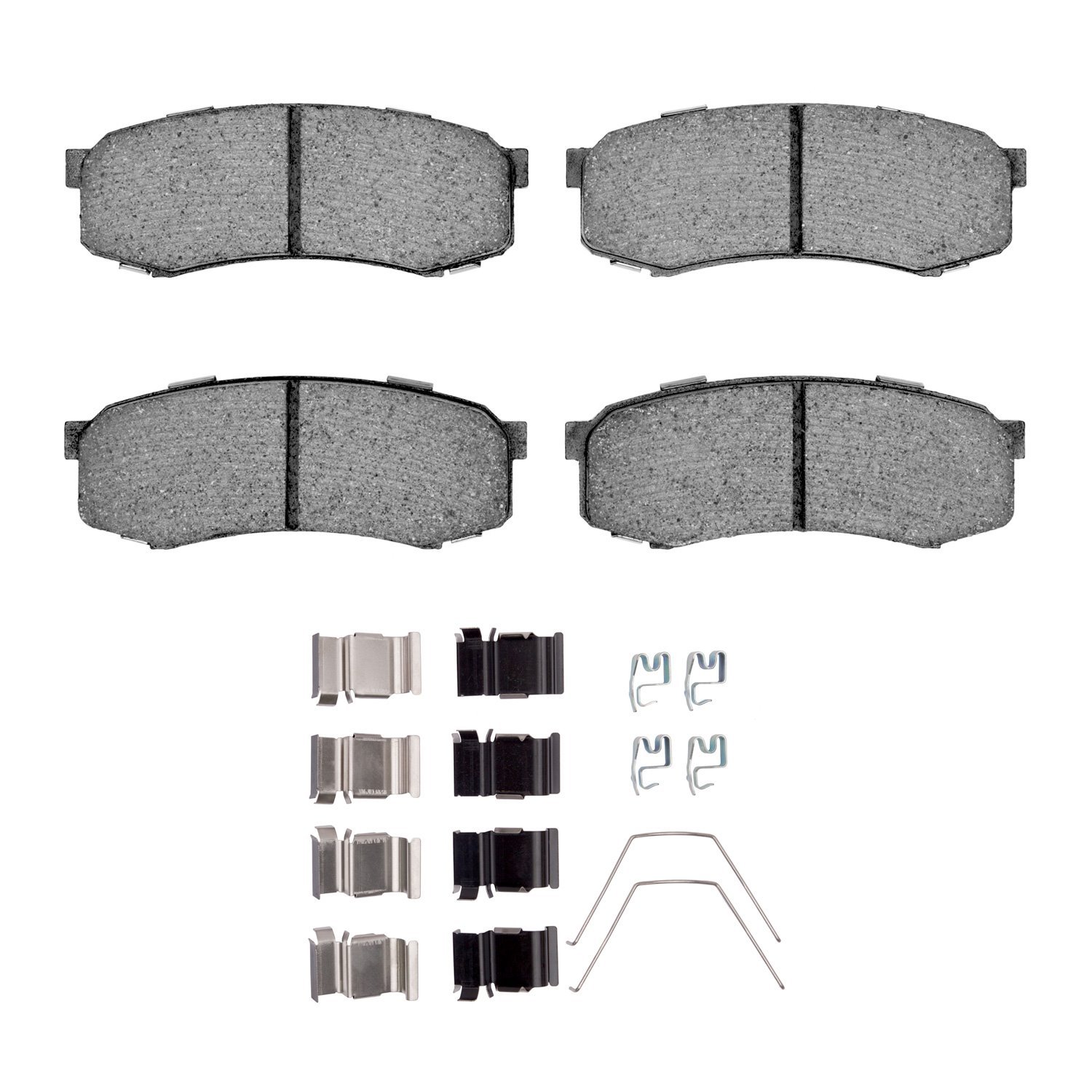 Optimum OE Brake Pads & Hardware Kit, Fits Select Fits Multiple Makes/Models, Position: Rear
