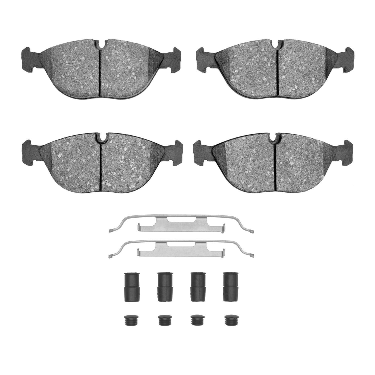 Optimum OE Brake Pads & Hardware Kit, 1995-2006 Fits Multiple Makes/Models, Position: Front