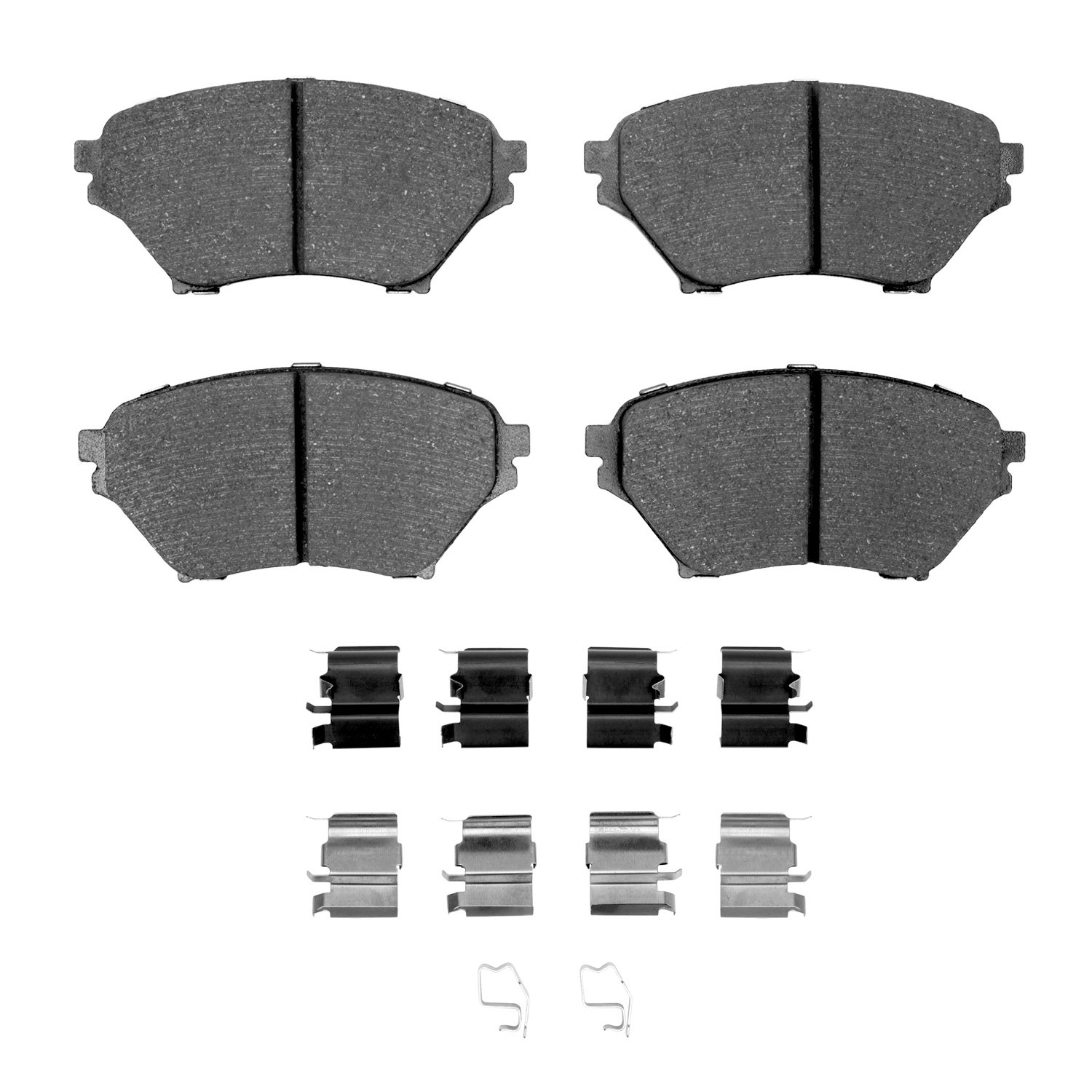 Optimum OE Brake Pads & Hardware Kit, 2001-2005 Ford/Lincoln/Mercury/Mazda, Position: Front