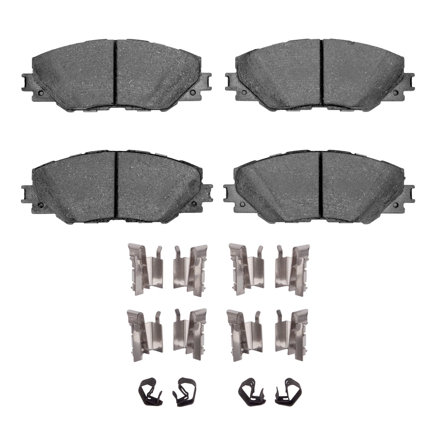 Optimum OE Brake Pads & Hardware Kit, 2006-2020 Fits Multiple Makes/Models, Position: Front