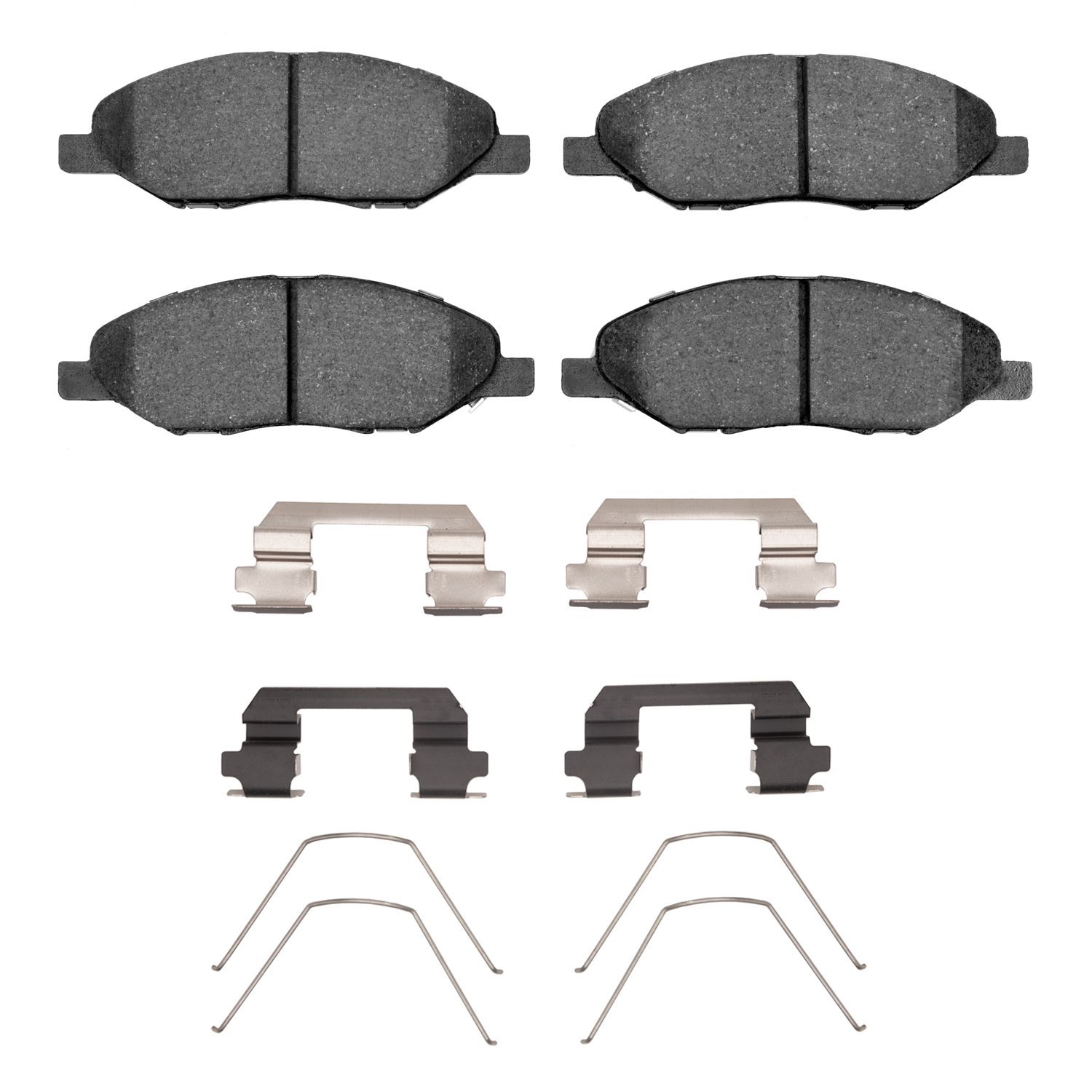 Optimum OE Brake Pads & Hardware Kit, 2007-2017 Infiniti/Nissan, Position: Front