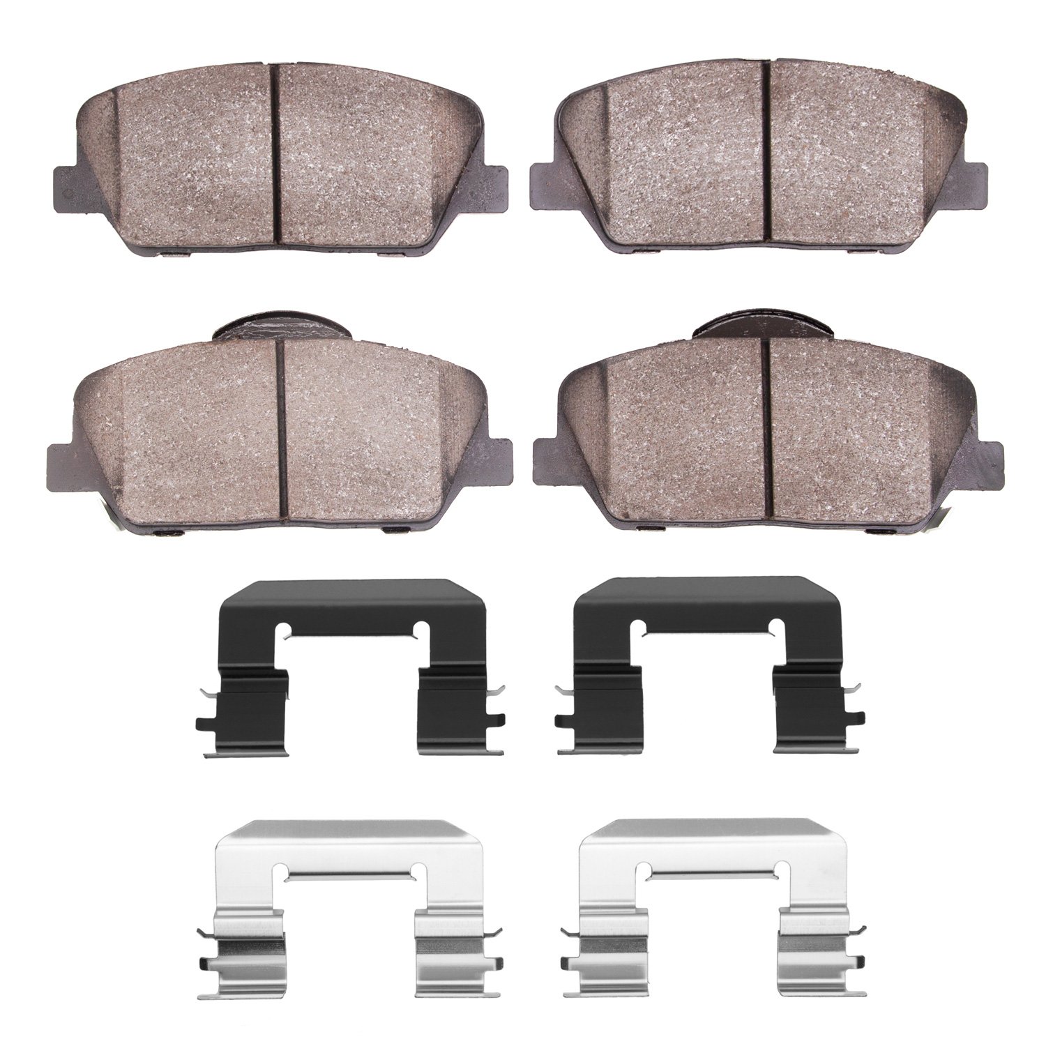 Optimum OE Brake Pads & Hardware Kit, 2013-2015 Kia/Hyundai/Genesis, Position: Front