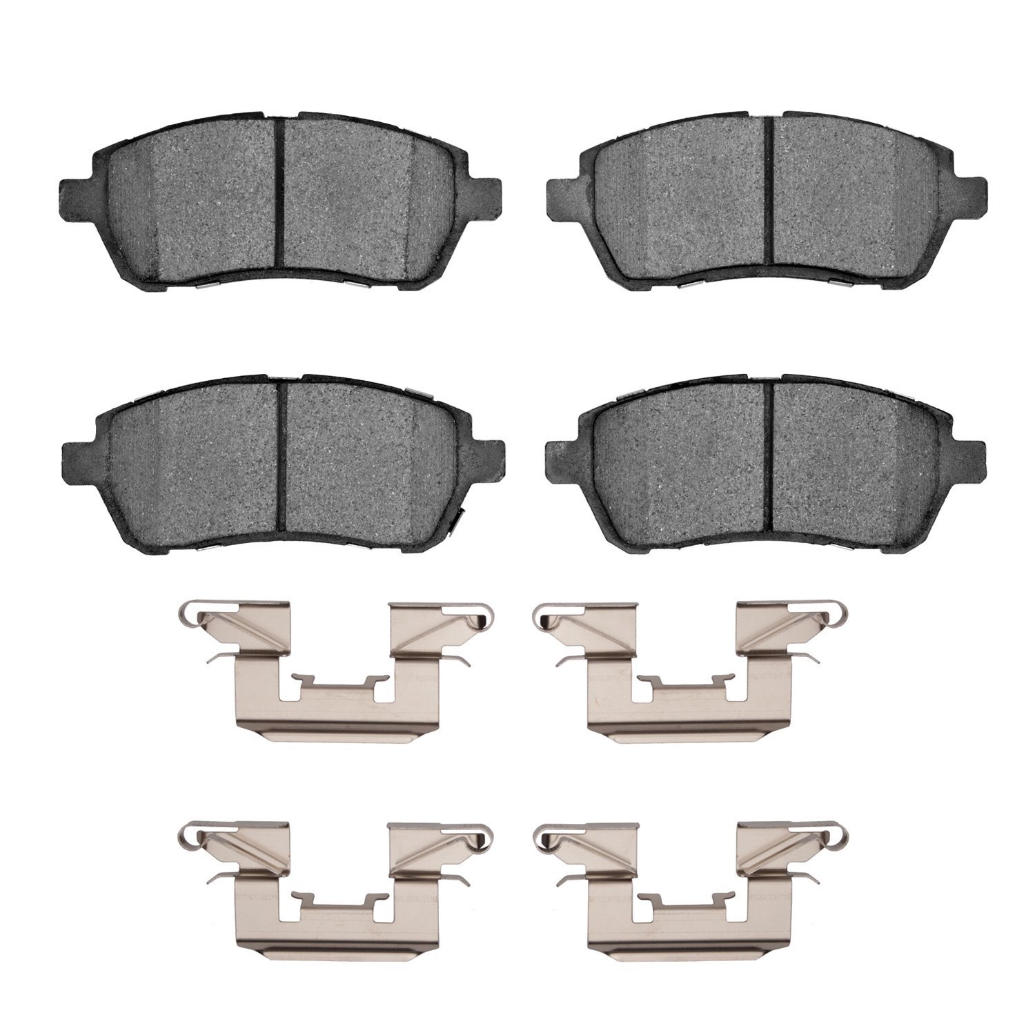 Optimum OE Brake Pads & Hardware Kit, 2011-2015 Ford/Lincoln/Mercury/Mazda, Position: Front