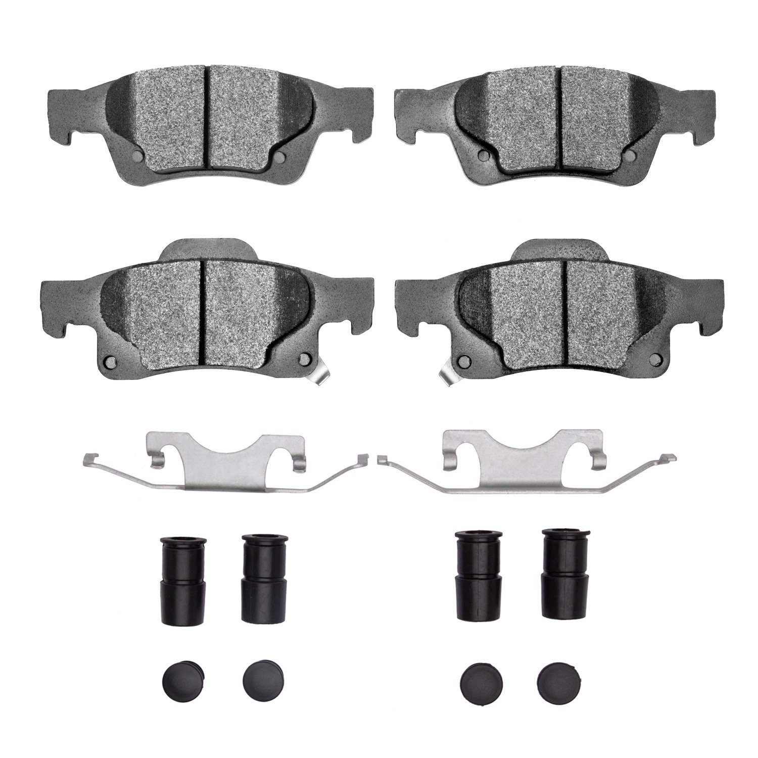 Optimum OE Brake Pads & Hardware Kit, Fits Select Mopar, Position: Rear