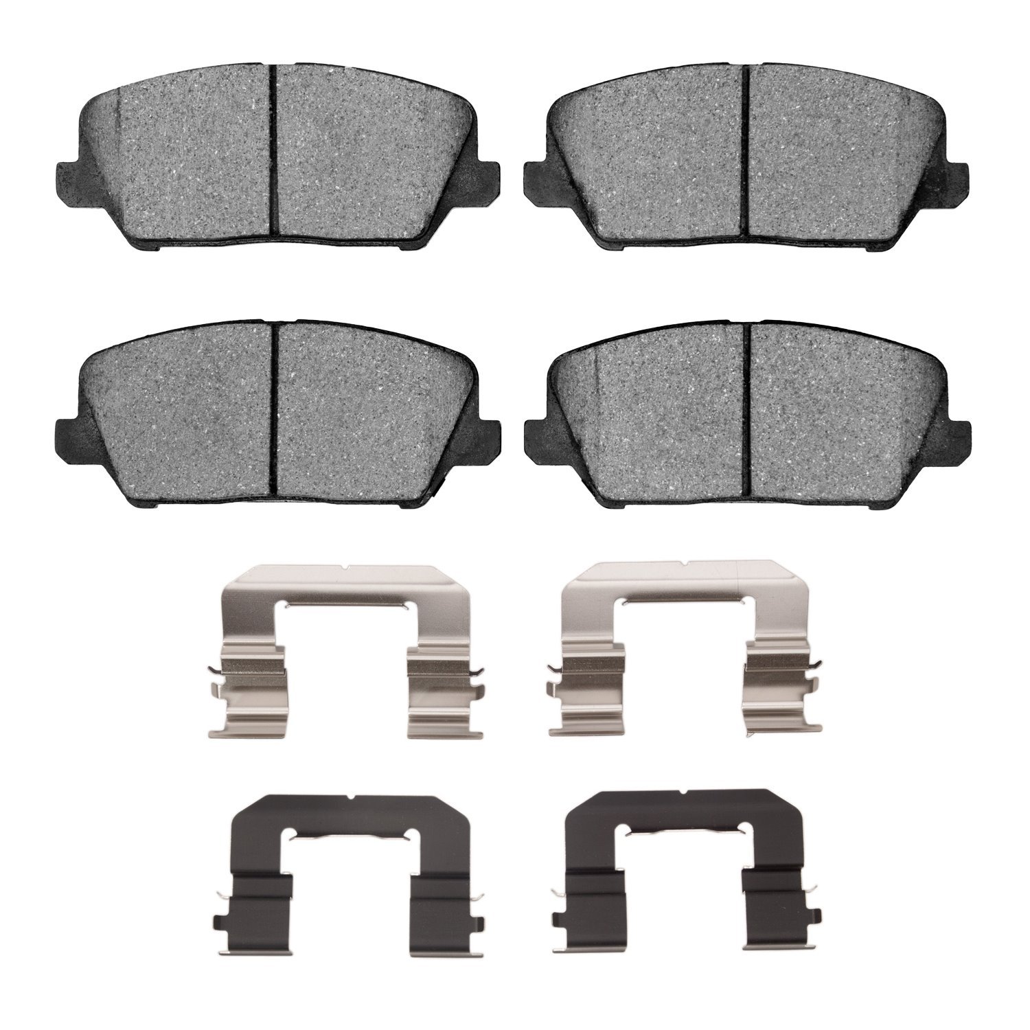 Optimum OE Brake Pads & Hardware Kit, 2014-2018 Kia/Hyundai/Genesis, Position: Front