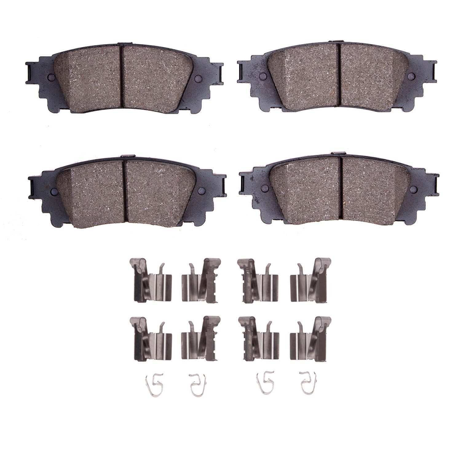 Optimum OE Brake Pads & Hardware Kit, Fits Select Lexus/Toyota/Scion, Position: Rear