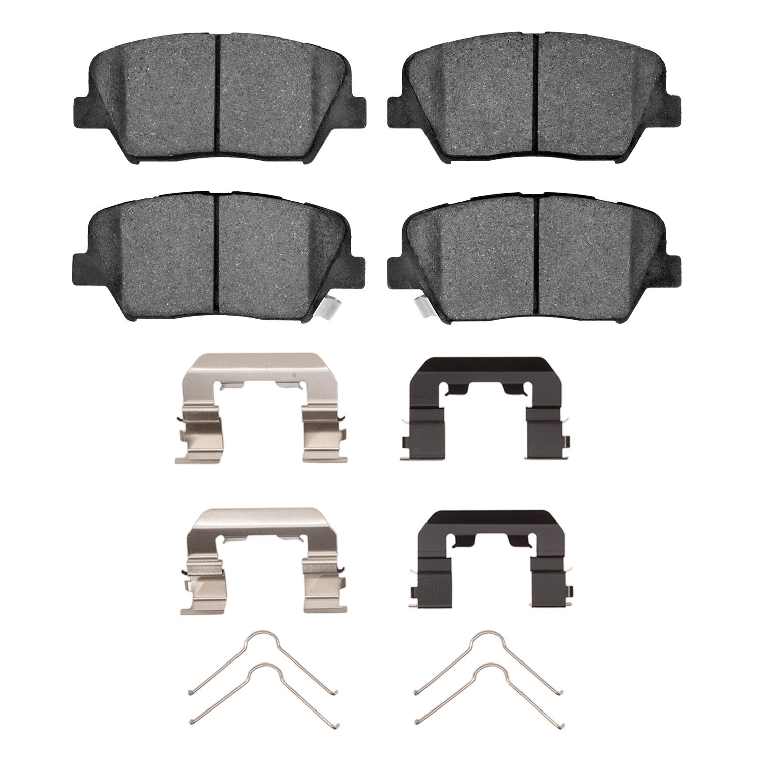 Optimum OE Brake Pads & Hardware Kit, Fits Select Kia/Hyundai/Genesis, Position: Front