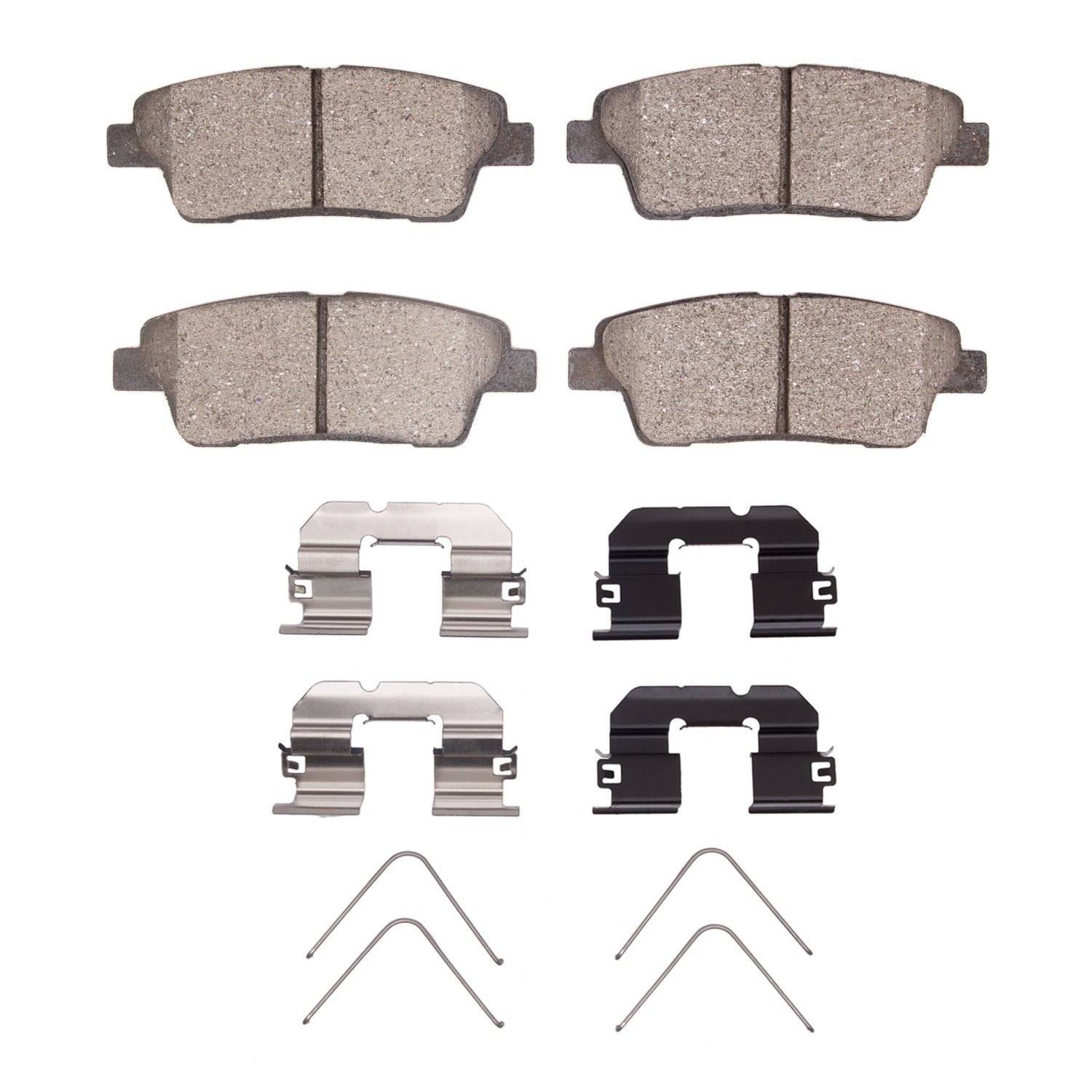 Optimum OE Brake Pads & Hardware Kit, 2018-2020 Kia/Hyundai/Genesis, Position: Rear