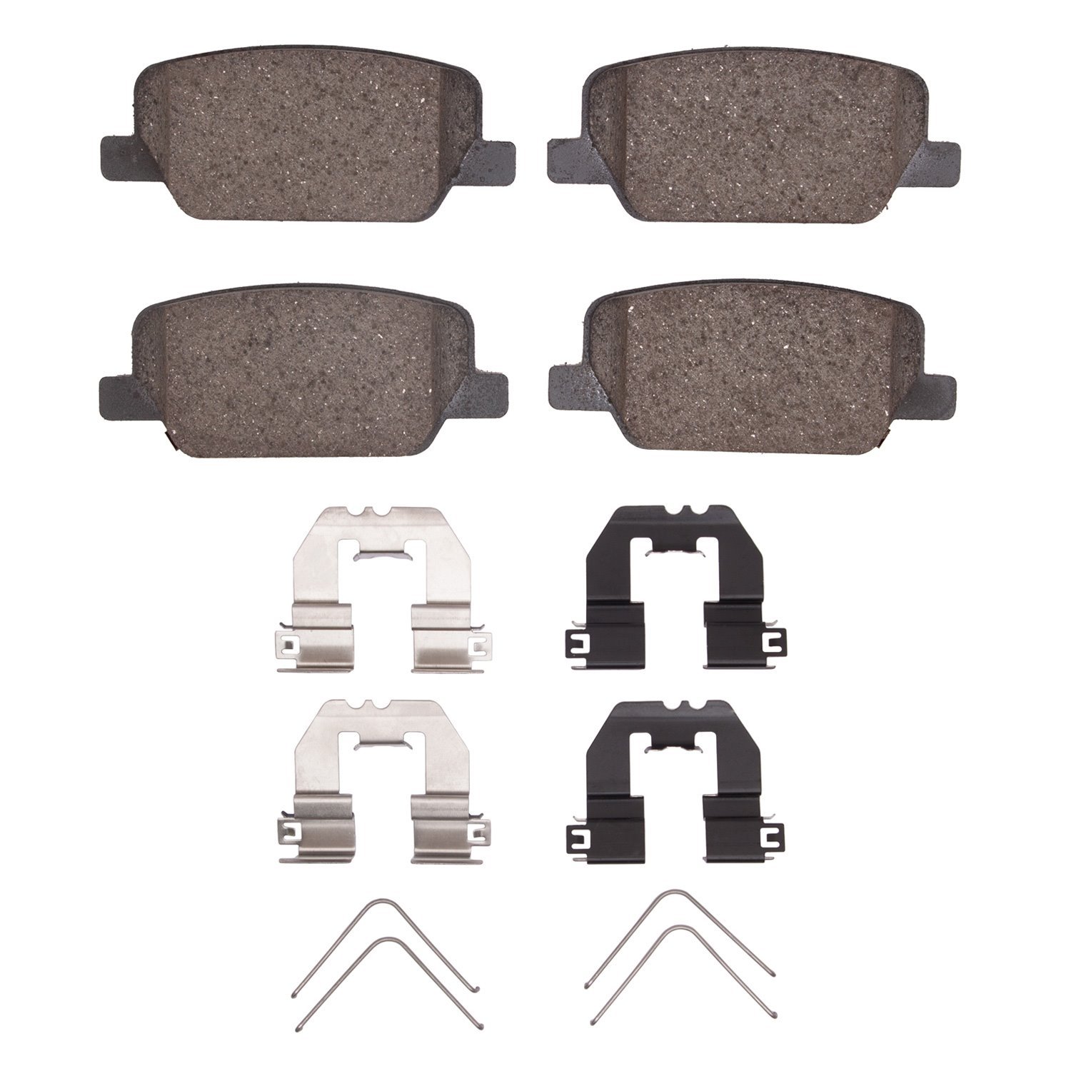 Optimum OE Brake Pads & Hardware Kit, Fits Select Kia/Hyundai/Genesis, Position: Rear