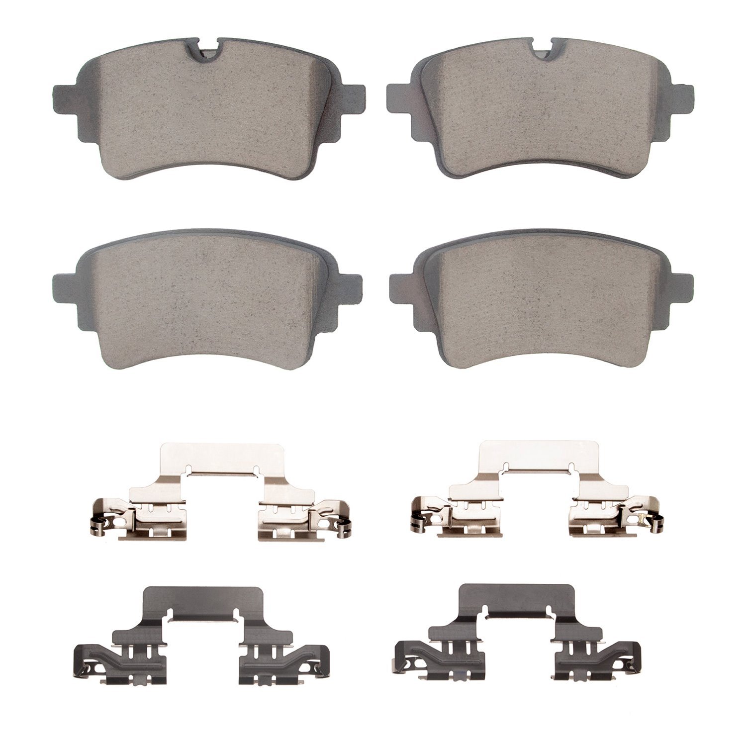 Optimum OE Brake Pads & Hardware Kit, Fits Select Audi/Porsche/Volkswagen, Position: Rear