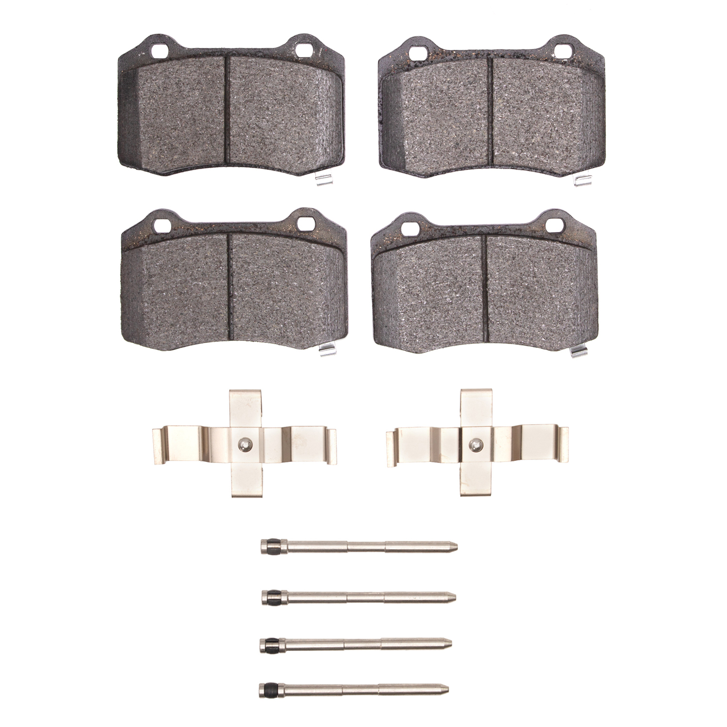 Euro Ceramic Brake Pads & Hardware Kit, 2010-2016 Kia/Hyundai/Genesis, Position: Rear
