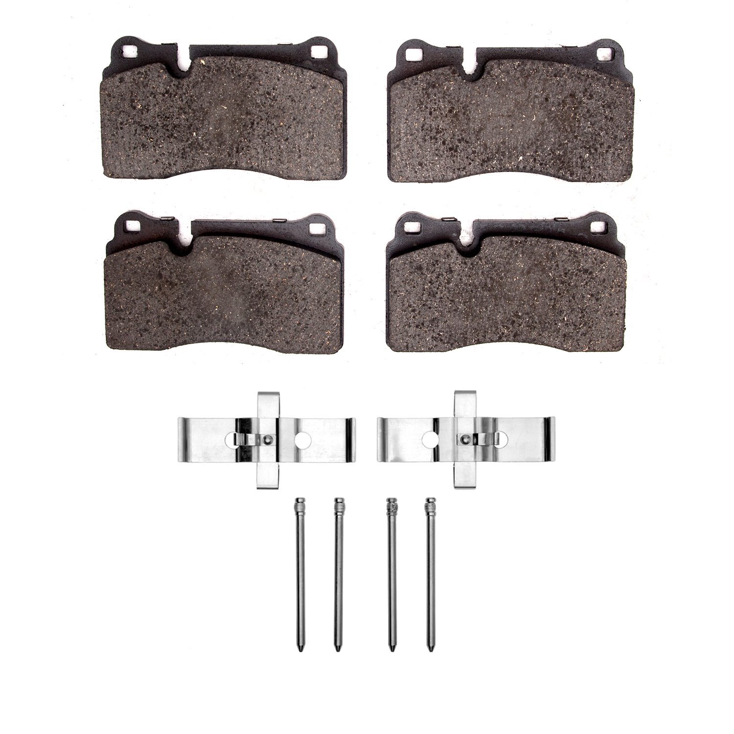Euro Ceramic Brake Pads & Hardware Kit, 2006-2019 Fits Multiple Makes/Models, Position: Front & Rear