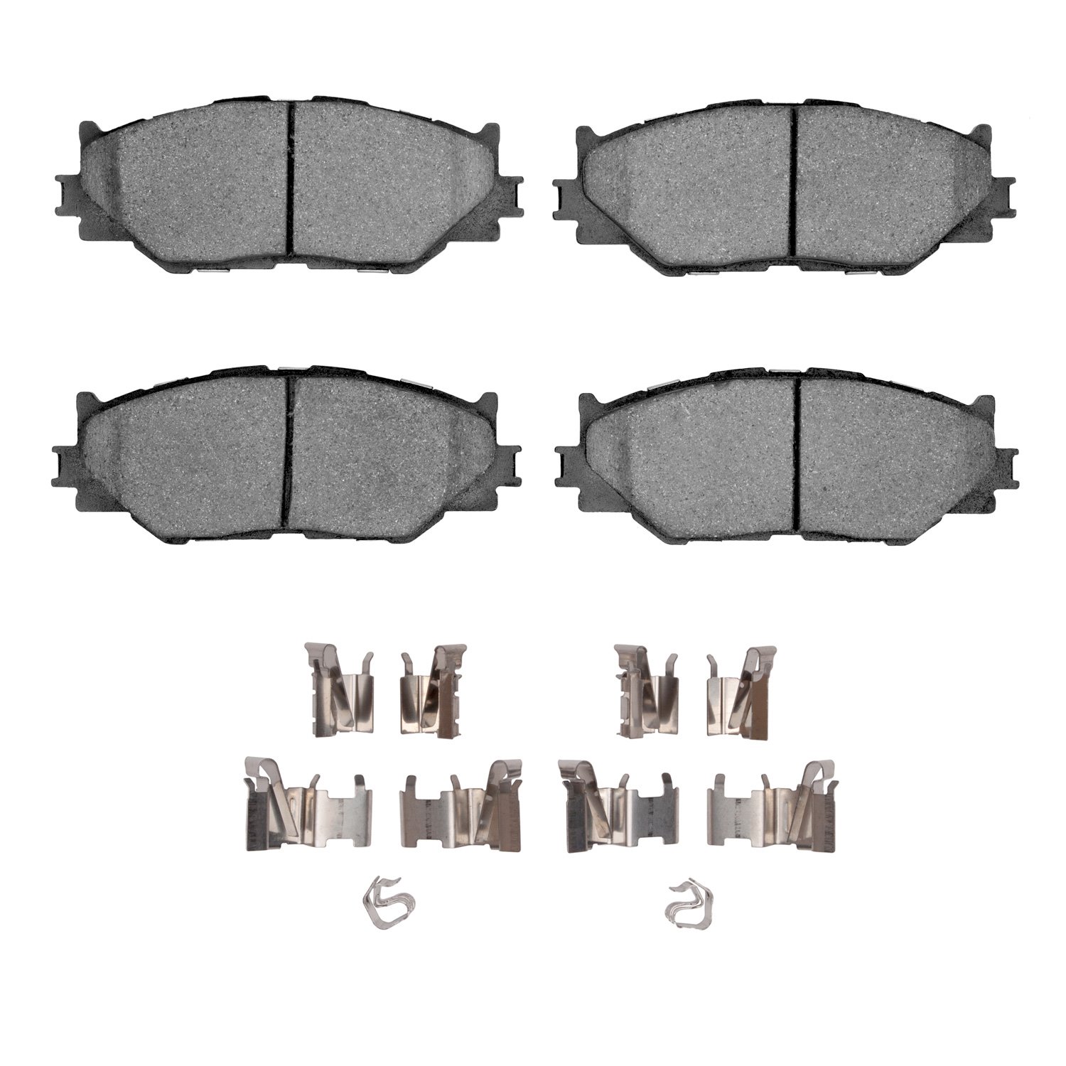 Euro Ceramic Brake Pads & Hardware Kit, 2006-2015 Lexus/Toyota/Scion, Position: Front