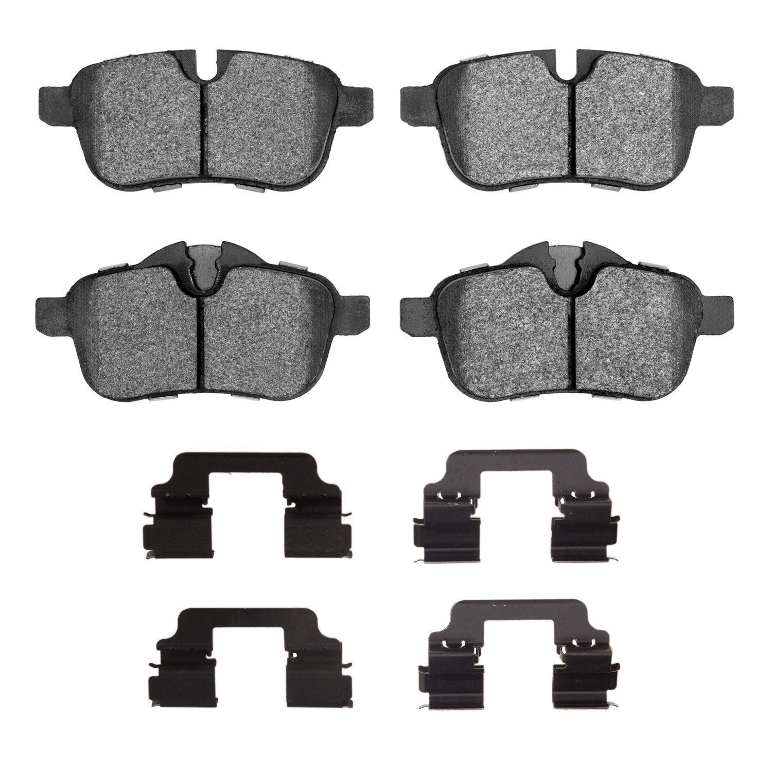 Euro Ceramic Brake Pads & Hardware Kit, 2009-2016 BMW, Position: Rear