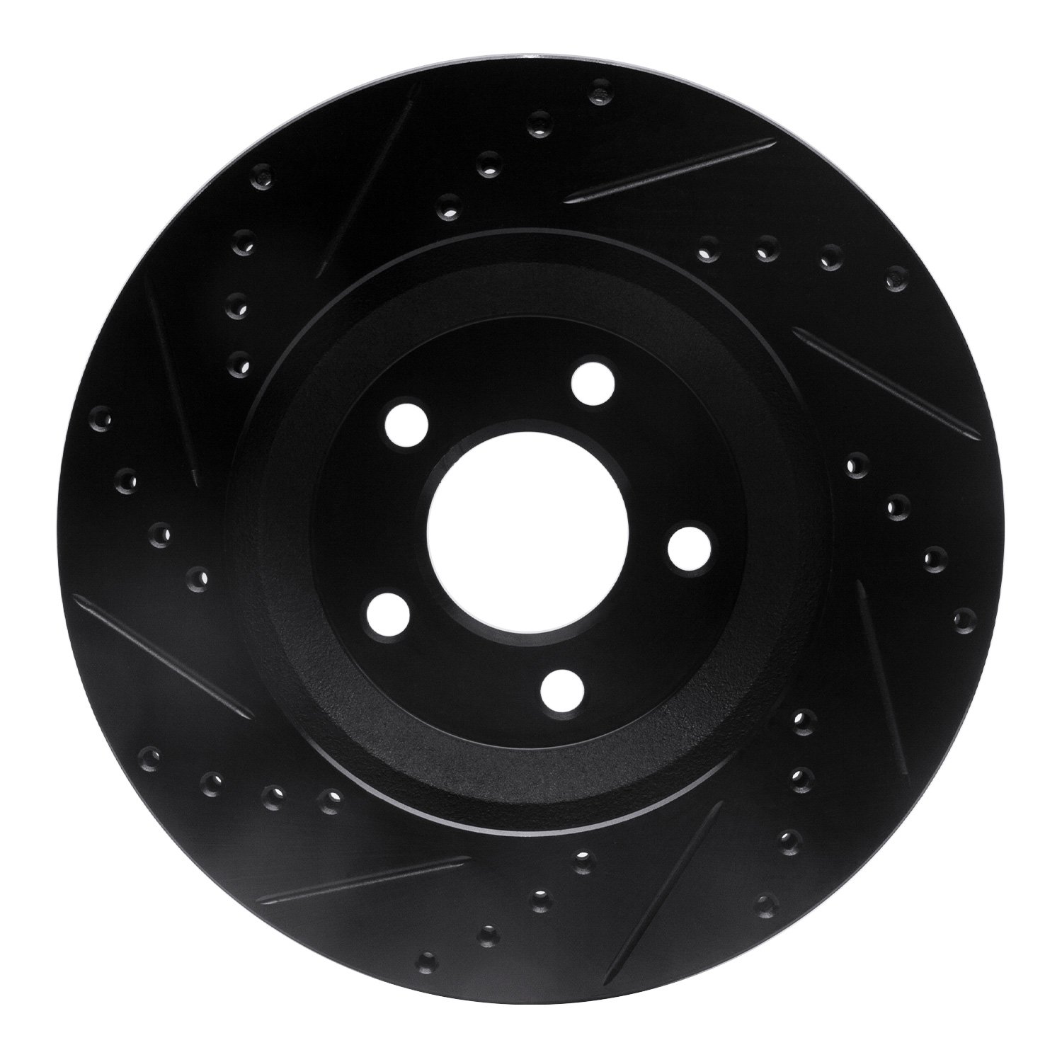 E-Line Drilled & Slotted Black Brake Rotor, 2005-2014