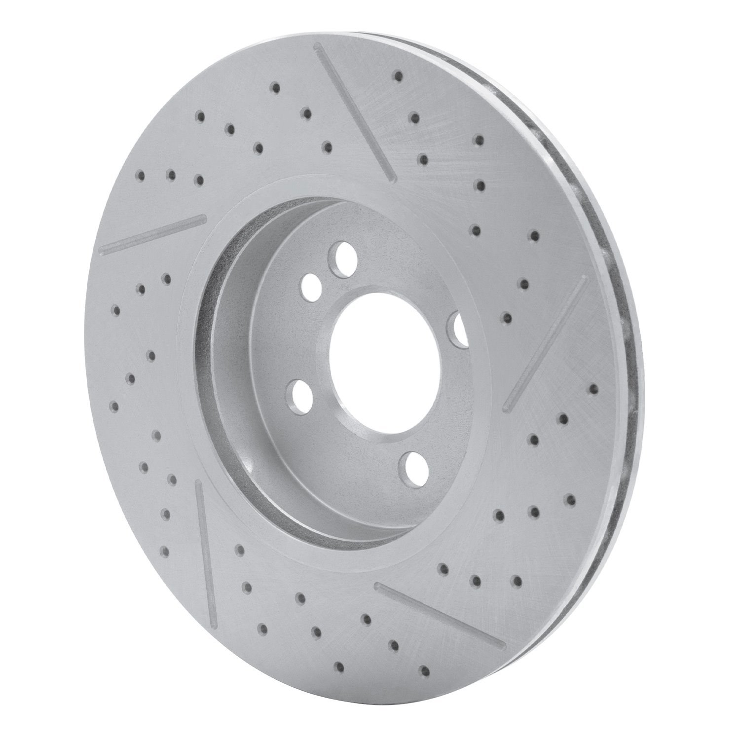 E-Line Drilled & Slotted Brake Rotor, 2007-2015 Mini, Position: Front