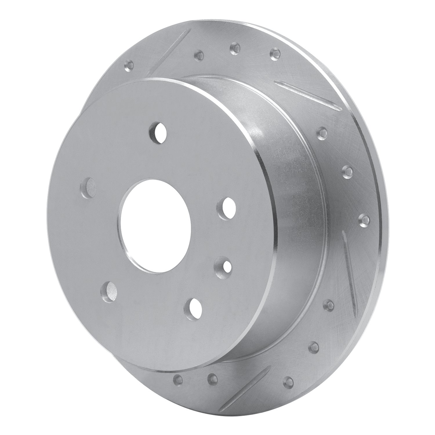 E-Line Drilled & Slotted Silver Brake Rotor, 1999-2002