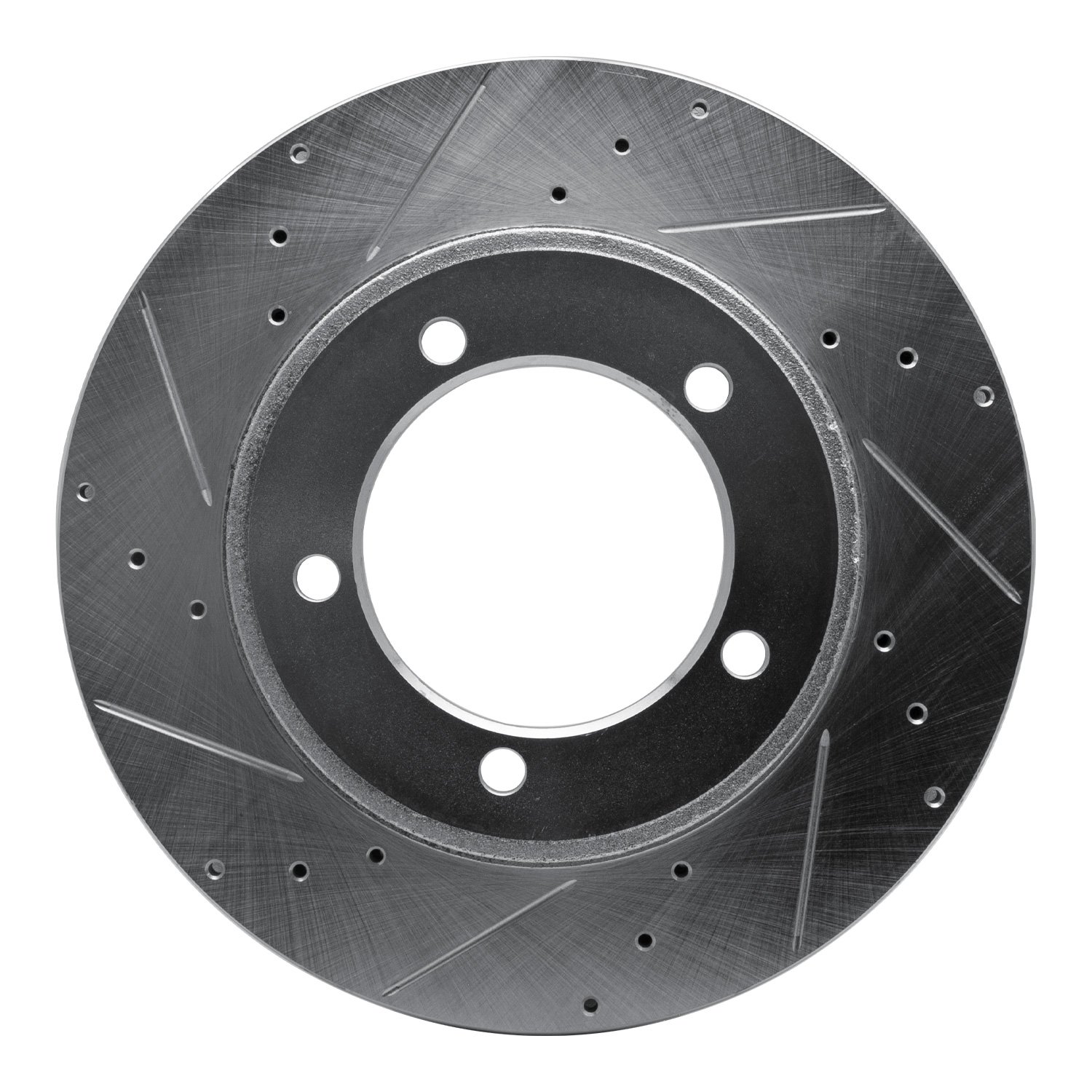 E-Line Drilled & Slotted Silver Brake Rotor, 1998-2006
