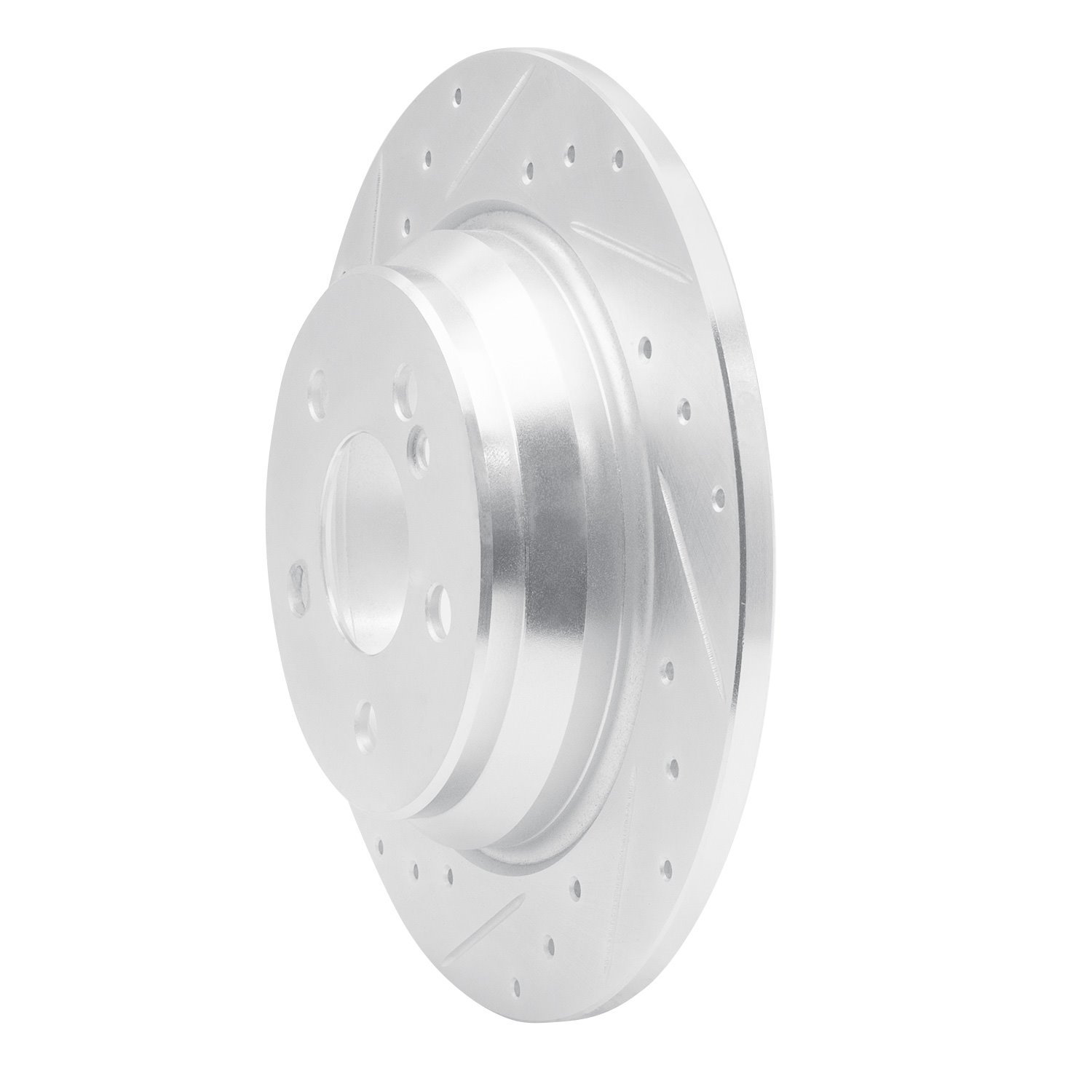 E-Line Drilled & Slotted Silver Brake Rotor, 2003-2006