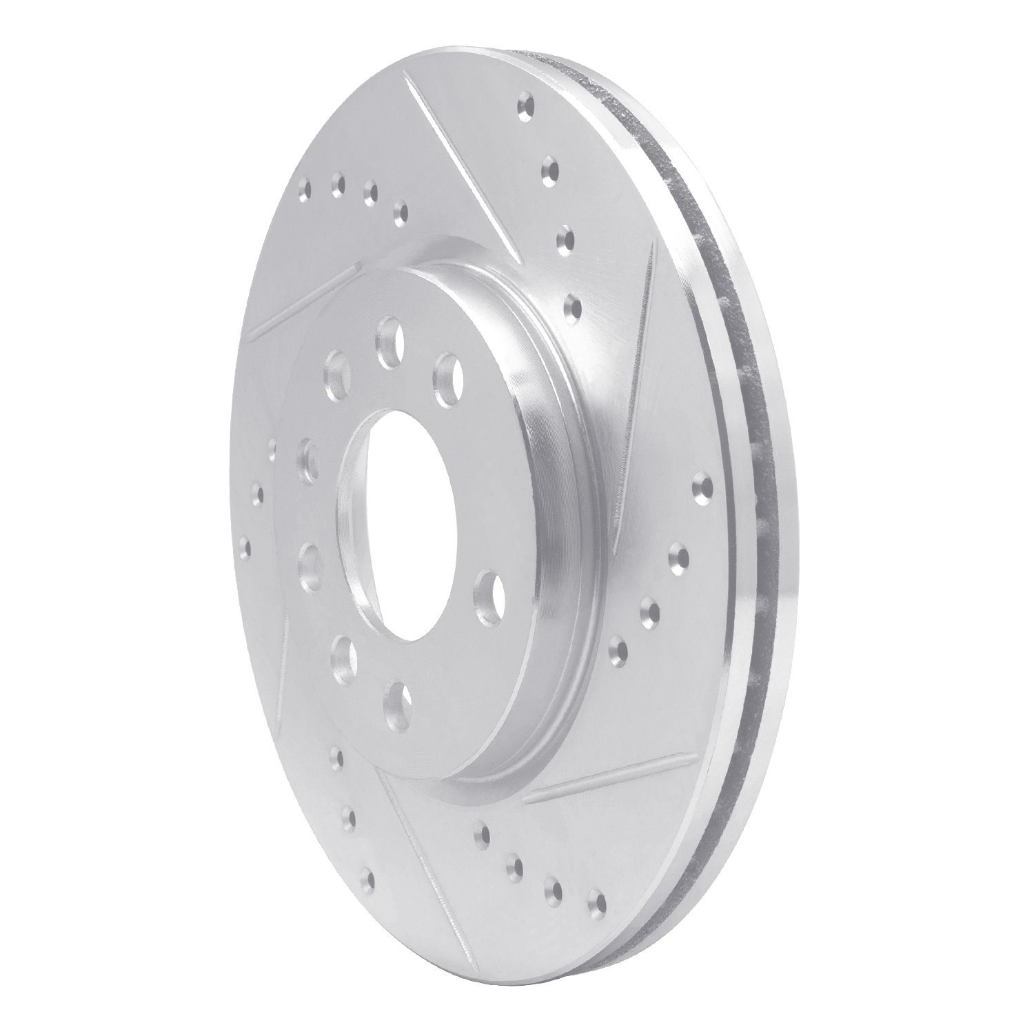 E-Line Drilled & Slotted Silver Brake Rotor, 1994-1996