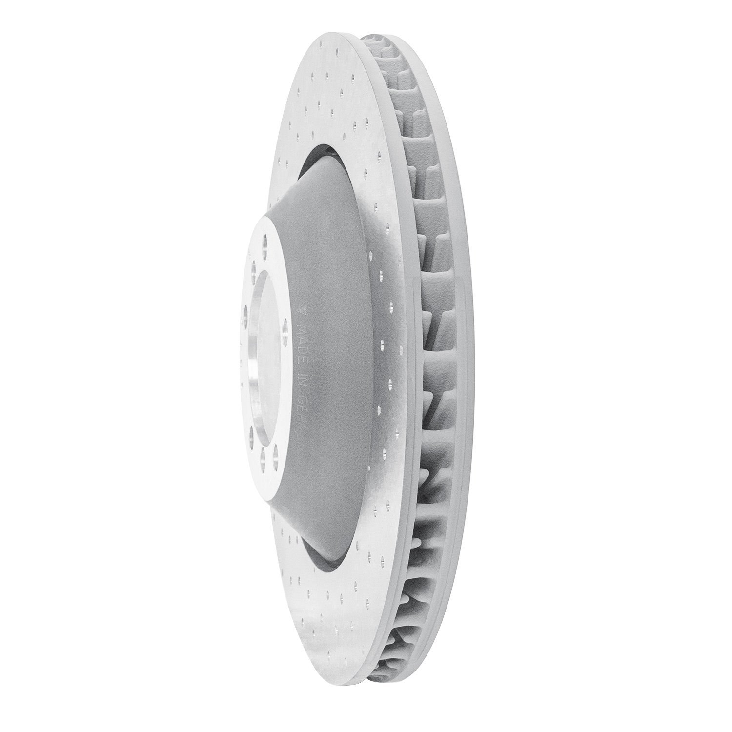 Hi-Carbon Alloy Geomet-Coated Drilled Rotor, 2010-2011 Audi/Porsche/Volkswagen, Position: Front Right