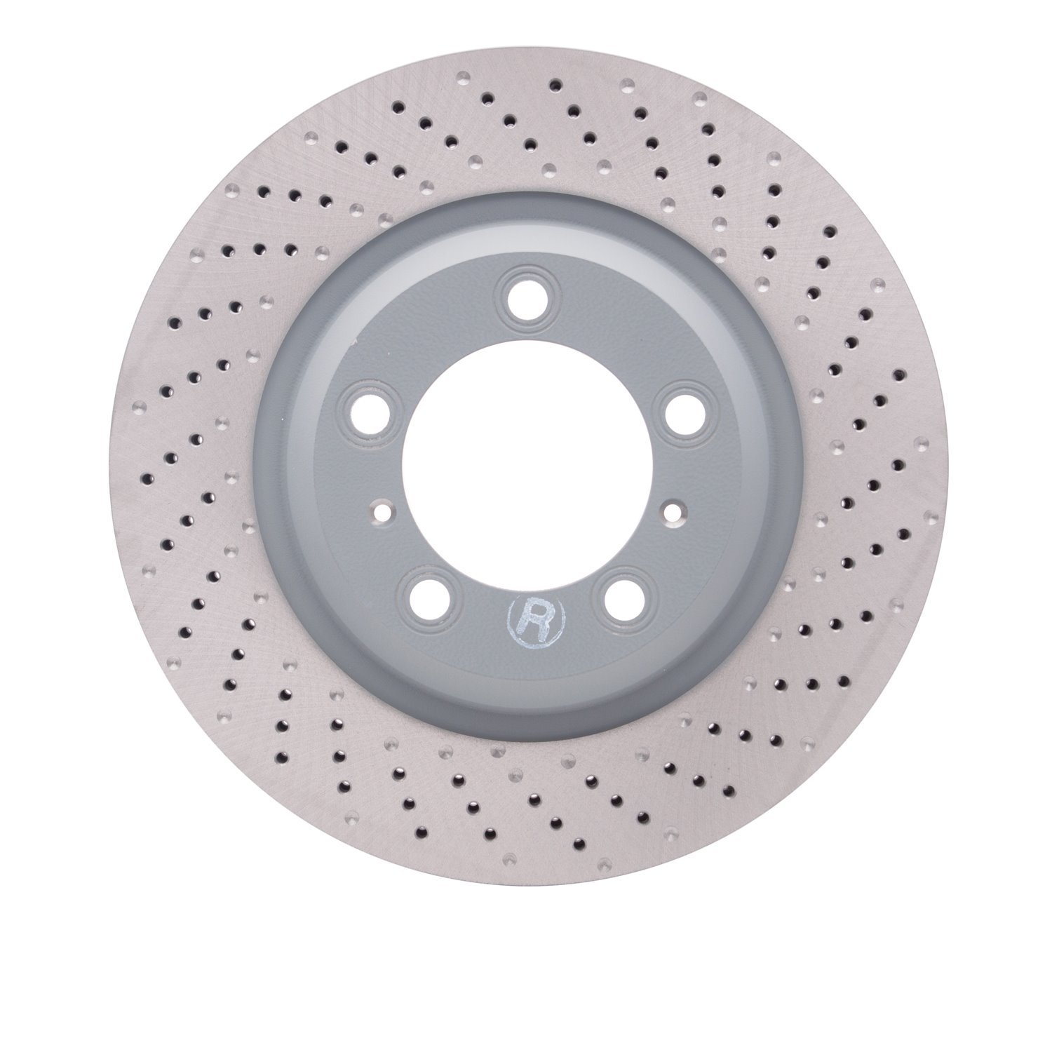 Hi-Carbon Alloy Geomet-Coated Drilled Rotor, 2012-2016 Audi/Porsche/Volkswagen, Position: Front Right