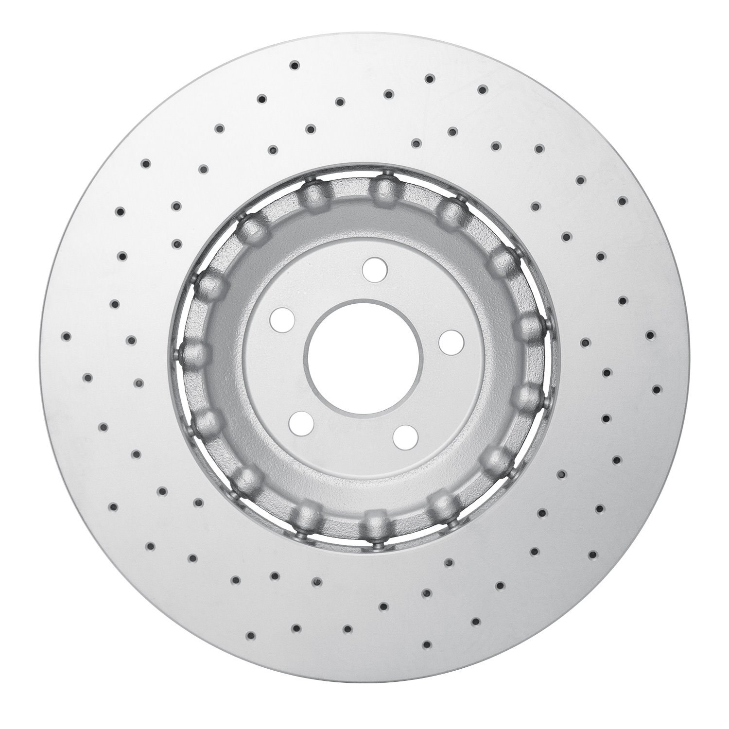 Hi-Carbon Alloy Geomet-Coated Drilled Rotor, 2016-2018 Ford/Lincoln/Mercury/Mazda, Position: Front Left