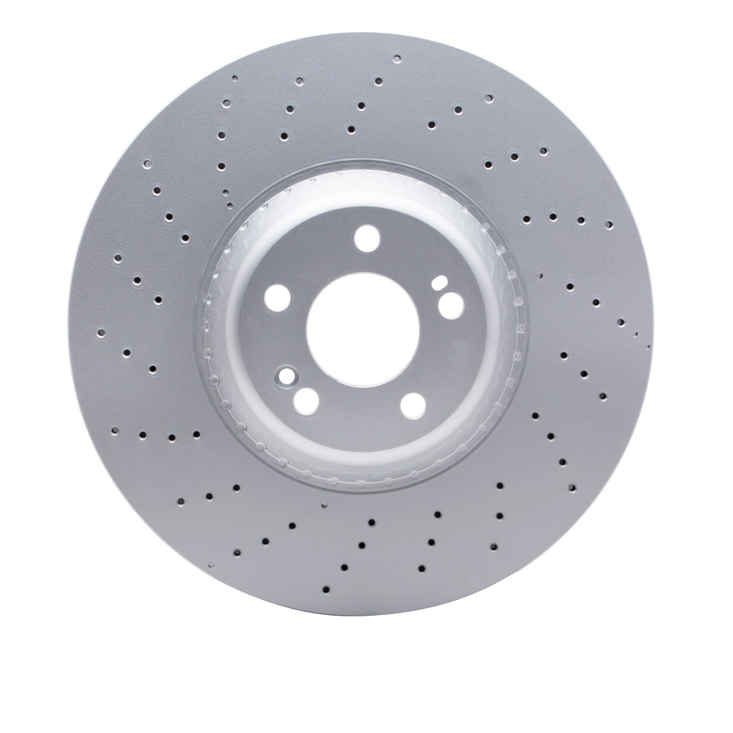 Hi-Carbon Alloy Geomet-Coated Drilled Rotor, 2014-2021 Mercedes-Benz, Position: Front