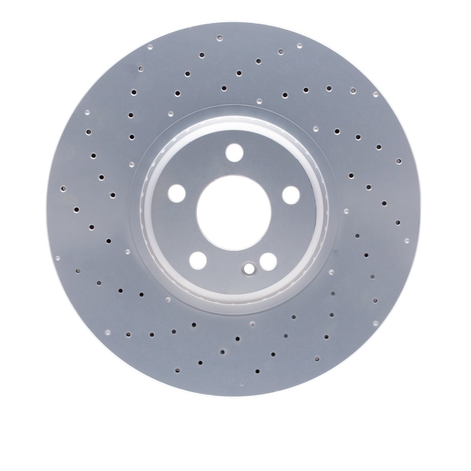 Hi-Carbon Alloy Geomet-Coated Drilled Rotor, Fits Select Mercedes-Benz, Position: Front