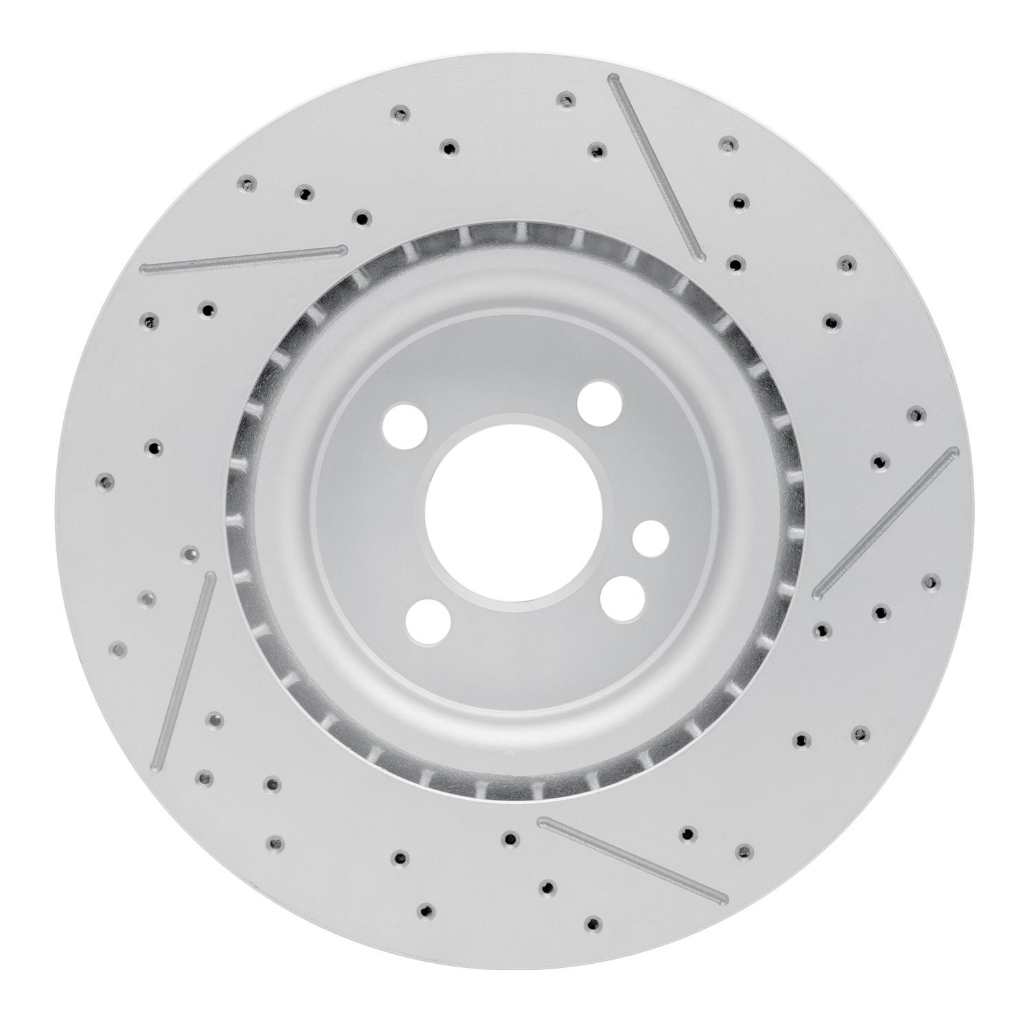 GeoSpec-Coated Drilled & Slotted Rotor, 2009-2014 Mini, Position: Front