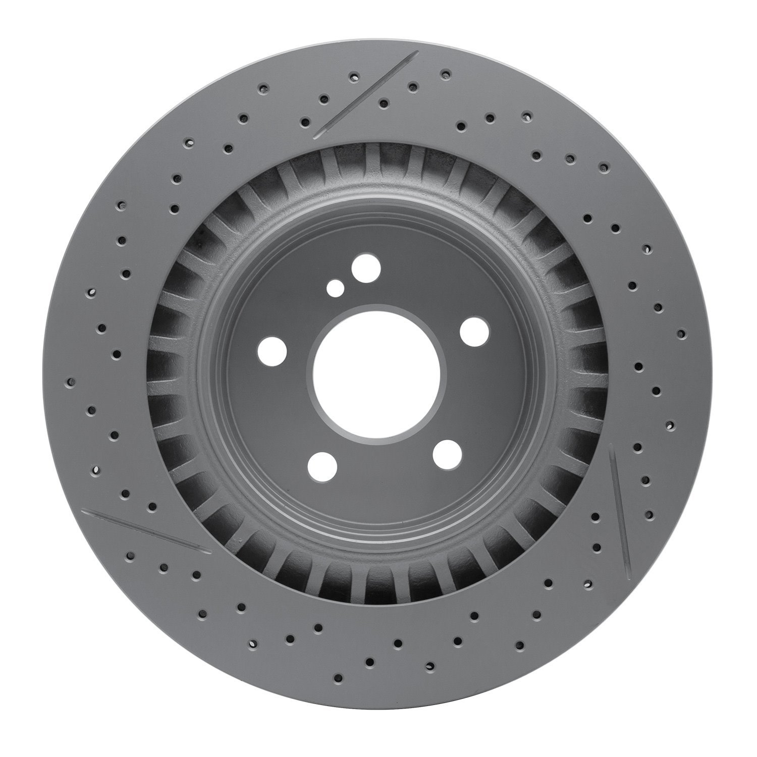 GeoSpec-Coated Drilled & Slotted Rotor, 2005-2011 Mercedes-Benz, Position: Rear