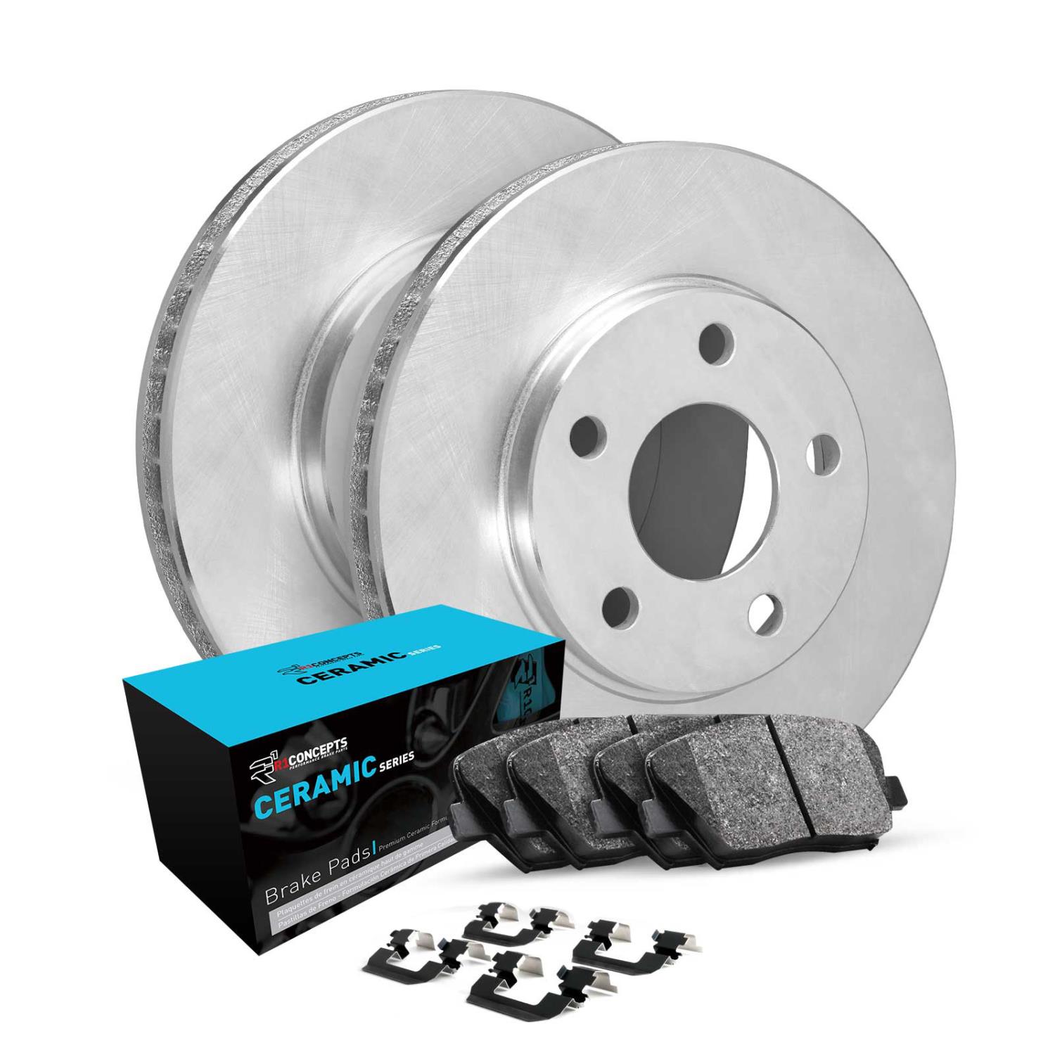 E-Line Brake Rotor w/Ceramic Pads & Hardware, 2006-2009 Land Rover, Position: Front