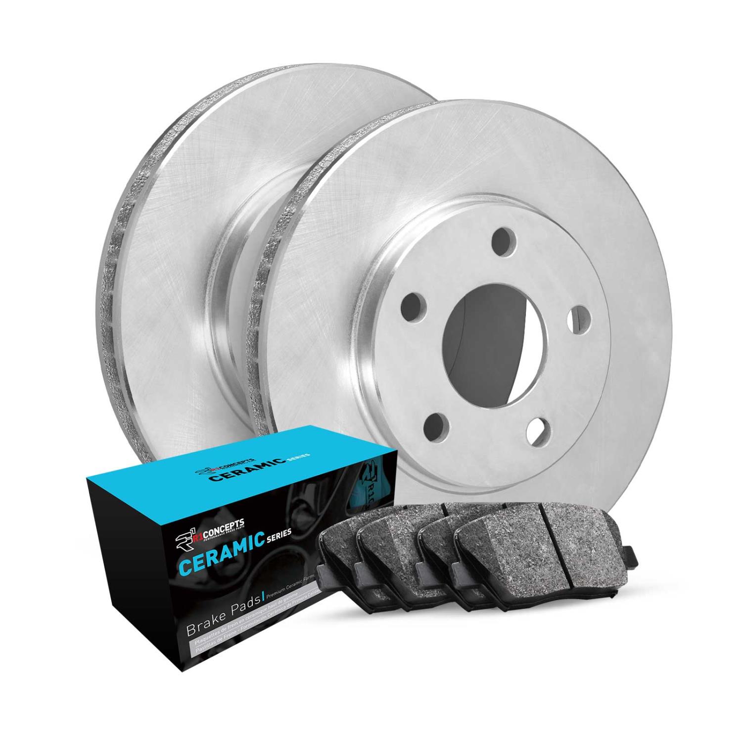 E-Line Brake Rotor w/Ceramic Pads, Fits Select Subaru,