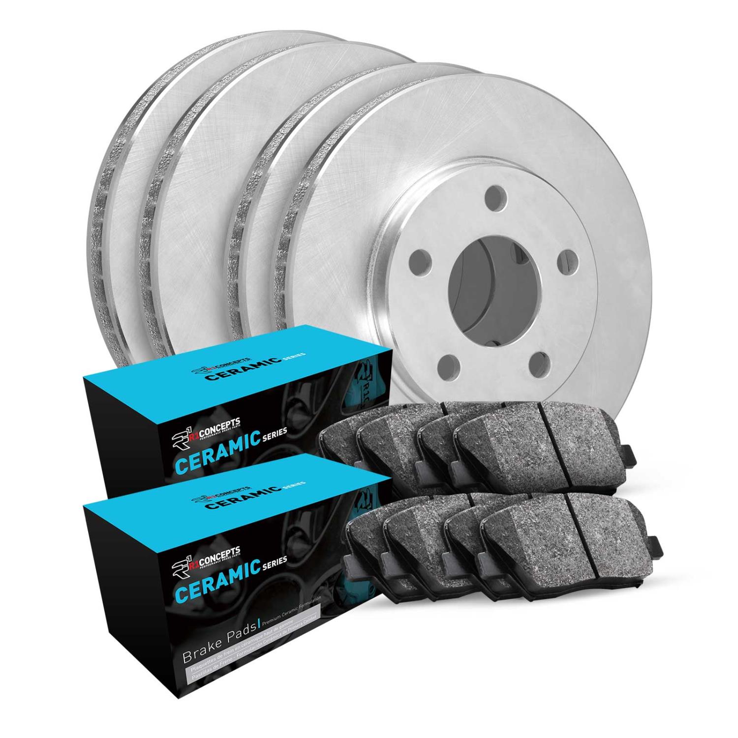 E-Line Blank Brake Rotor Set w/Ceramic Pads, Fits