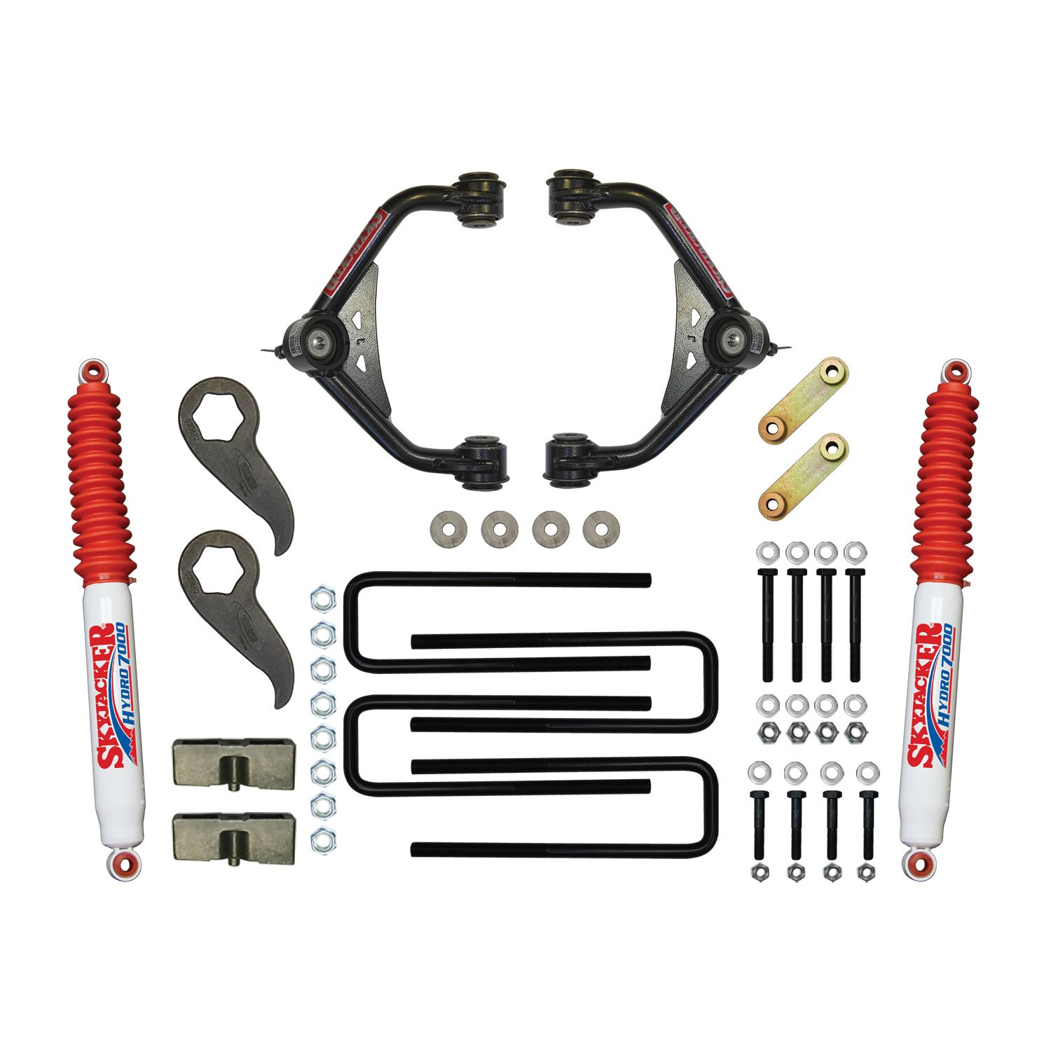 3.000-3.500 In. Upper Control Arm Lift Kit with Hydro 7000 Shocks for 2011-2019 GM HD Trucks
