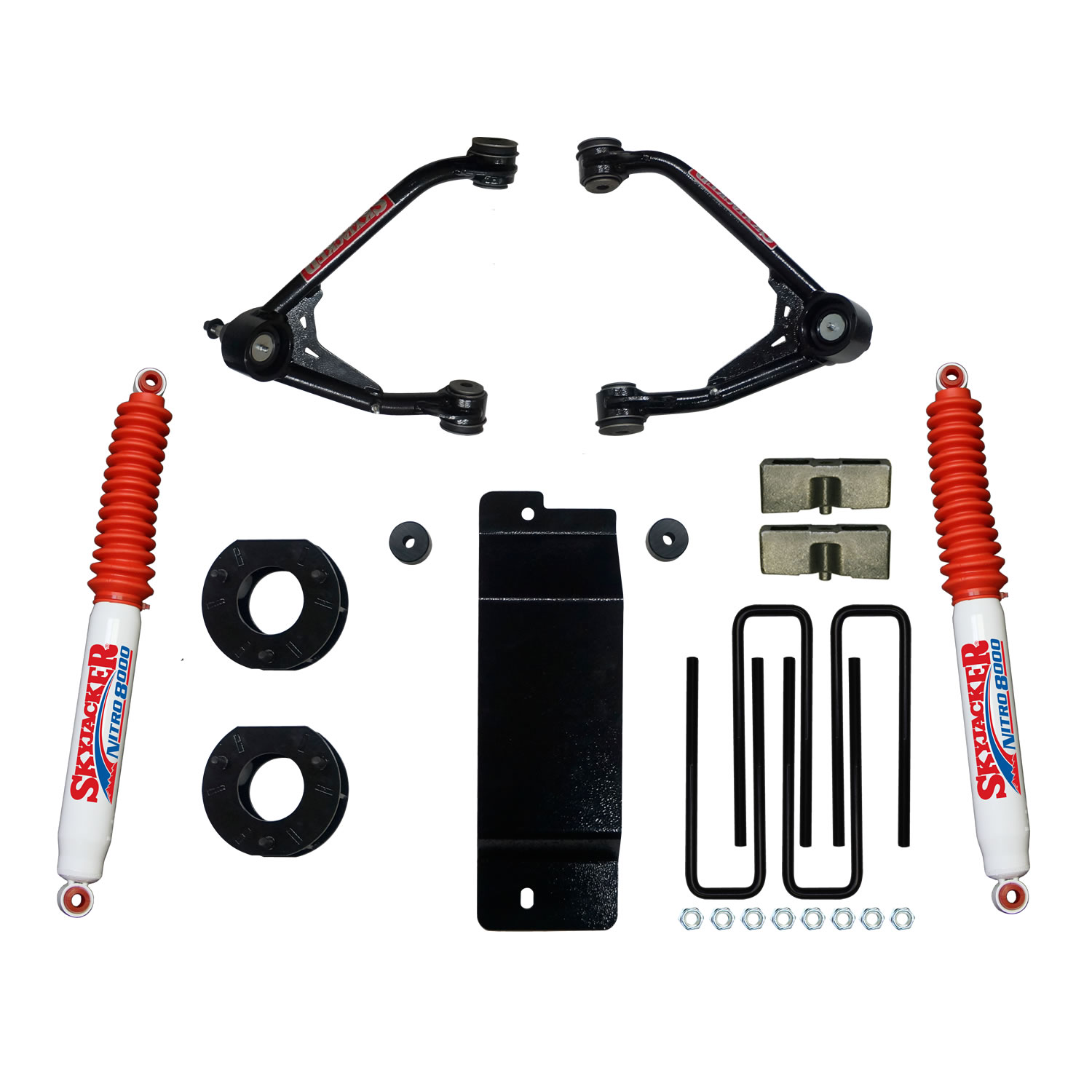 3.500-4.000 In. Upper Control Arm Lift Kit with Nitro8000 Rear Shocks