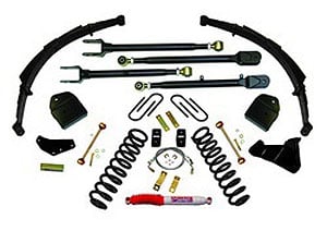 Suspension Lift Kit 4 in. Lift Incl. Front Coil Springs System Box PN[F8451S] 4-Link Conversion Rear Shocks