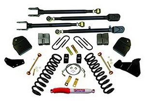 Suspension Lift Kit 4 in. Lift Front Coil Springs Component Box PN[F8451] 4-Link Conversion