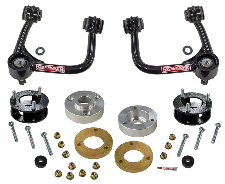 Front/Rear 3 in. Suspension Lift Kit w/Metal Spacers & Upper Control Arms for Select Late-Model Ford Bronco