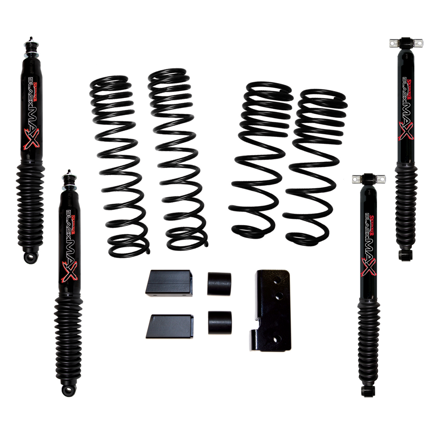 JK20BPBLT Front and Rear Suspension Lift Kit, Lift Amount: 2.5 in. Front/2.5 in. Rear