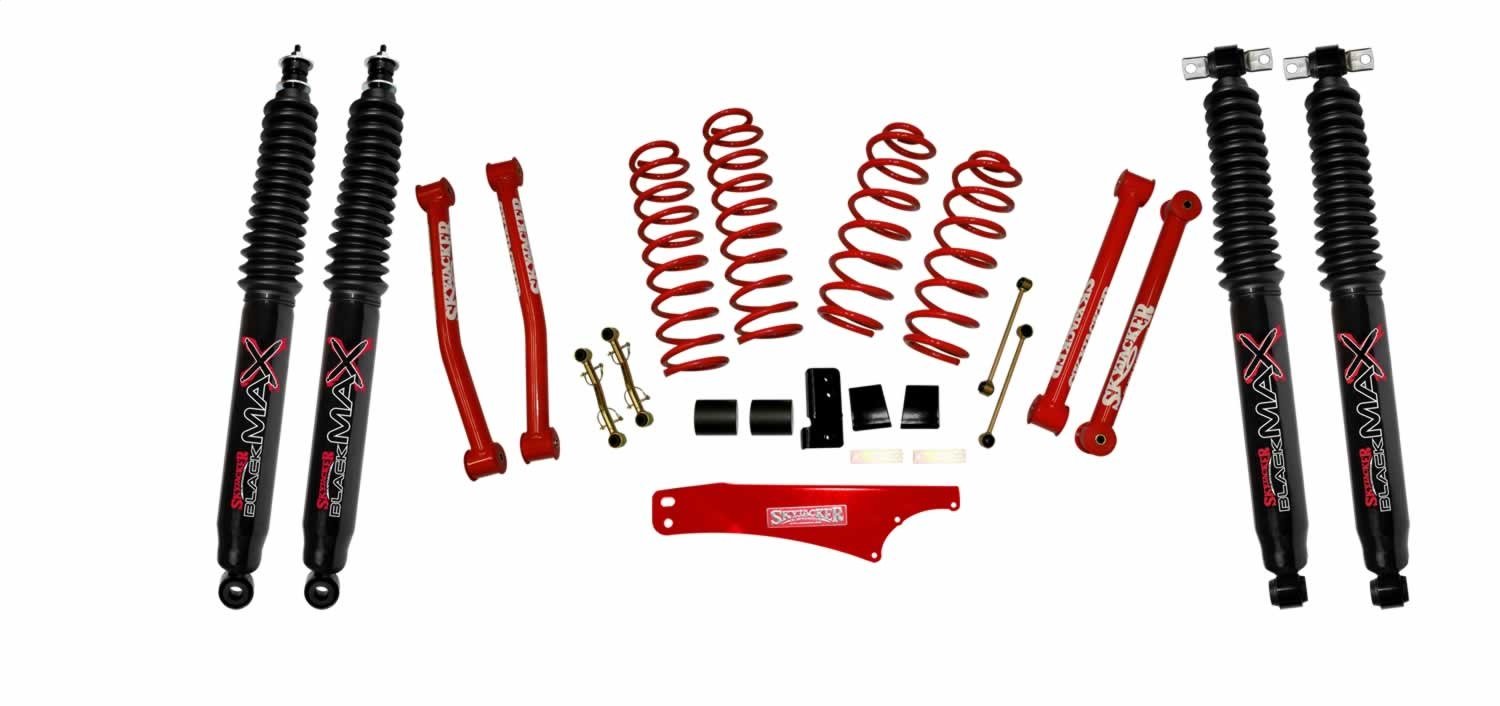 JK2501KCR-B Front and Rear Suspension Lift Kit, Lift Amount: 2.5 in. Front/2.5 in. Rear