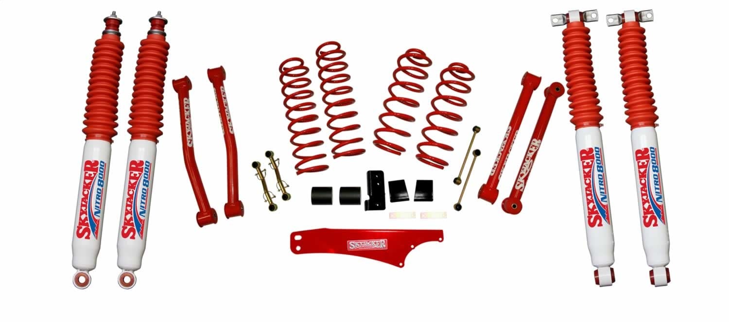 JK2501KCR-N Front and Rear Suspension Lift Kit, Lift Amount: 2.5 in. Front/2.5 in. Rear