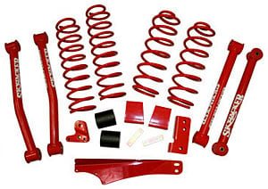 JK2501KCR Front and Rear Suspension Lift Kit, Lift Amount: 2.5 in. Front/2.5 in. Rear