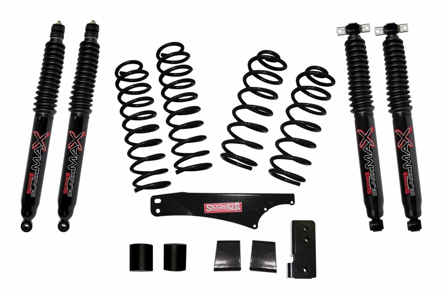 JK25BPBSR Front and Rear Suspension Lift Kit, Lift Amount: 2.5 in. Front/2.5 in. Rear