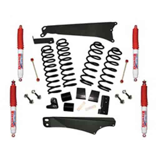 JK40BPHSR Front and Rear Suspension Lift Kit, Lift Amount: 4 in. Front/4 in. Rear