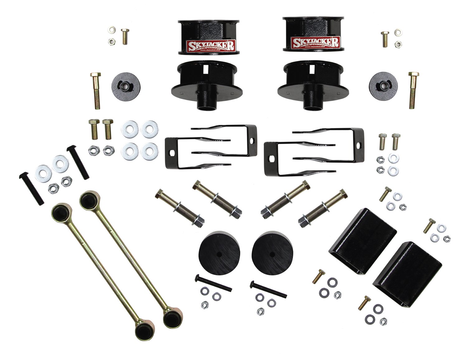 2.5 In. Metal Spacer Kit with Shock Extensions for 2018-2019 Jeep Wrangler JL