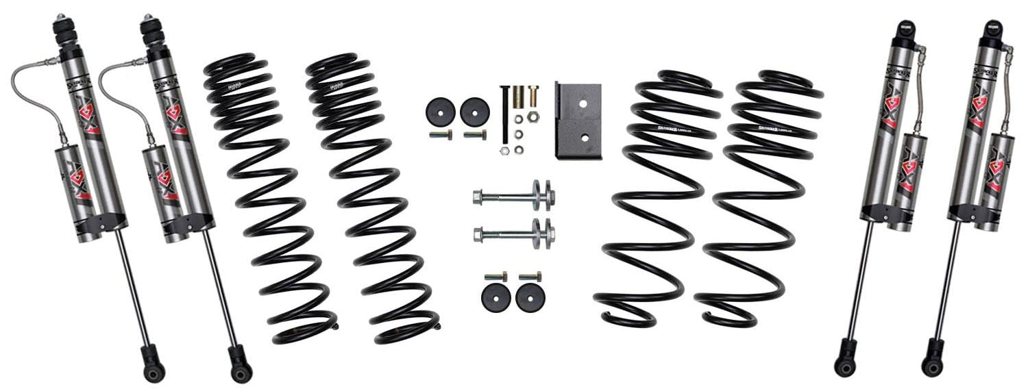 2 1/2 in. Dual Rate Long Travel Suspension Lift Kit for 1997-2006 Jeep Wrangler TJ w/ ADX 2.0 Remote Reservoir Shocks