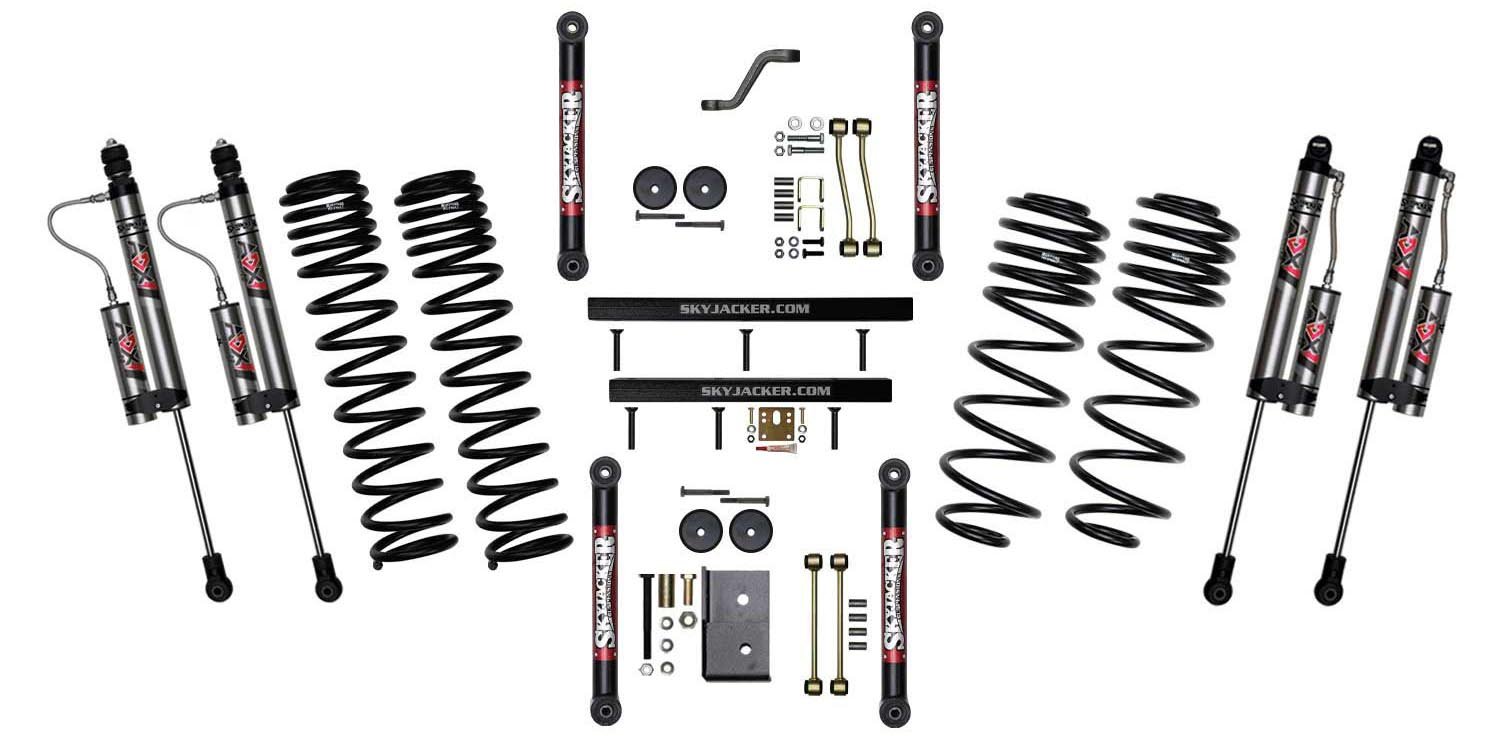 4 in. Dual Rate Long Travel Suspension Lift Kit for 2003-2006 Jeep Wrangler TJ w/ ADX 2.0 Remote Reservoir Shocks