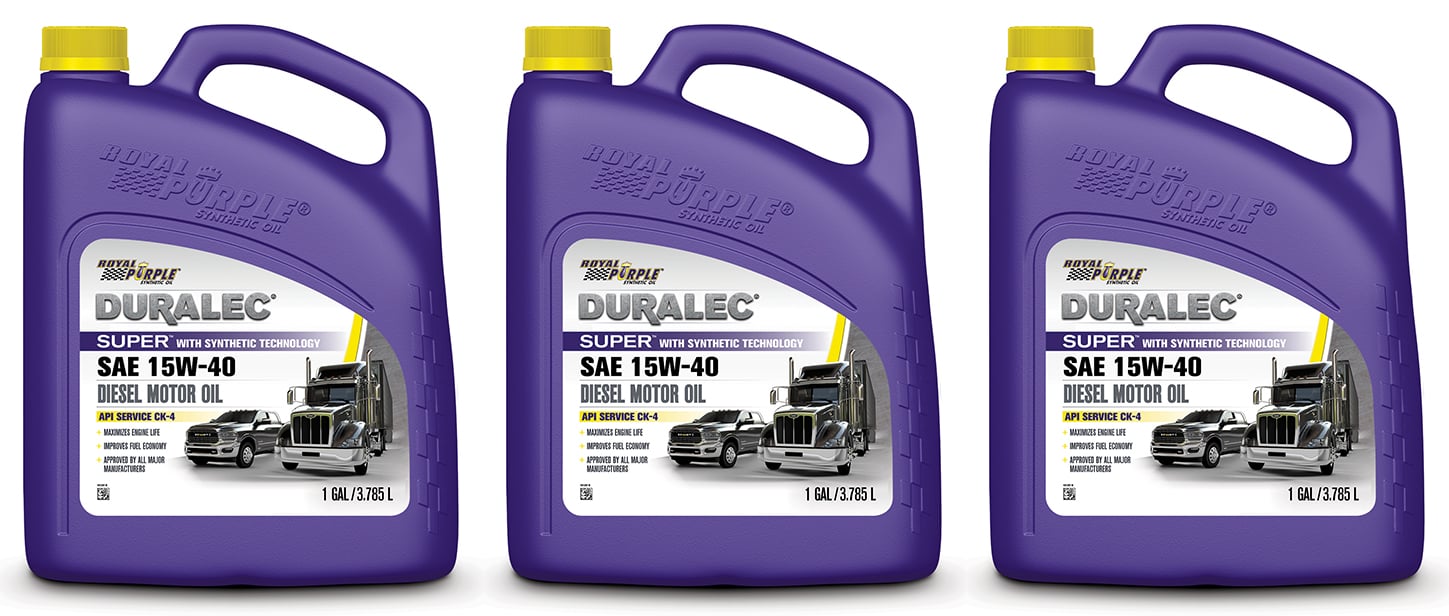 Royal Purple Duralec Super Motor Oil 15W-40 Case of 3, 1 Gallon Bottles
